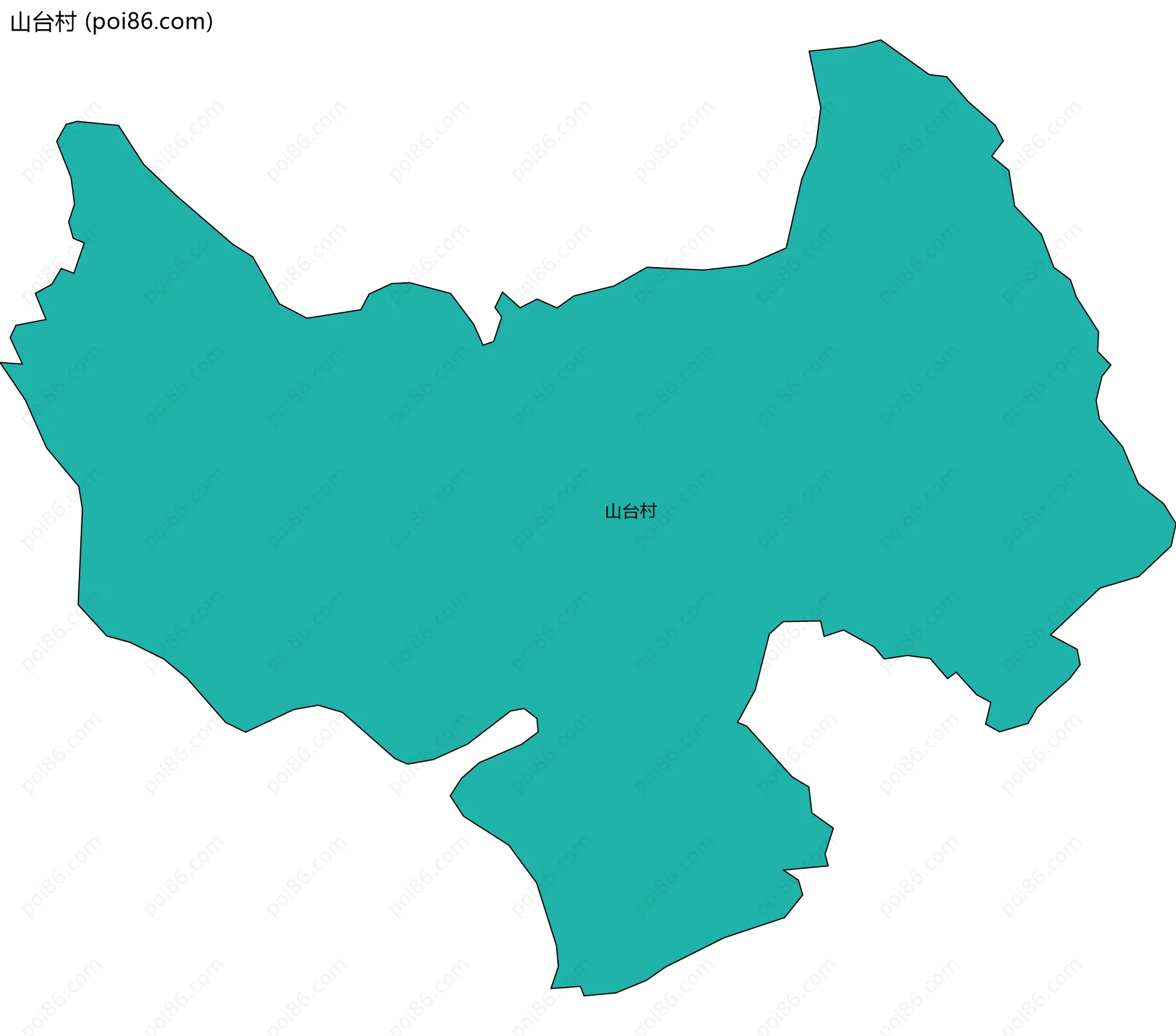 山台村边界地图