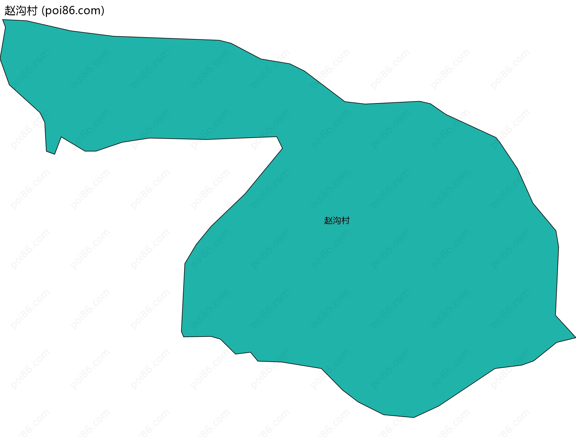 赵沟村边界地图