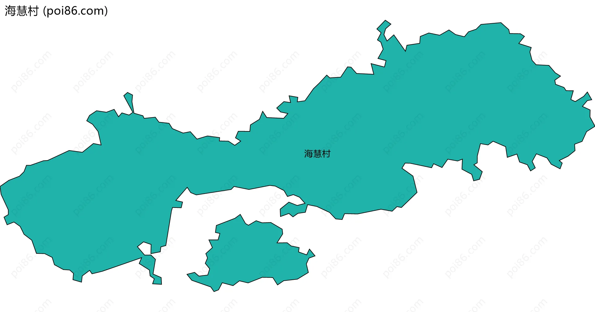 海慧村边界地图