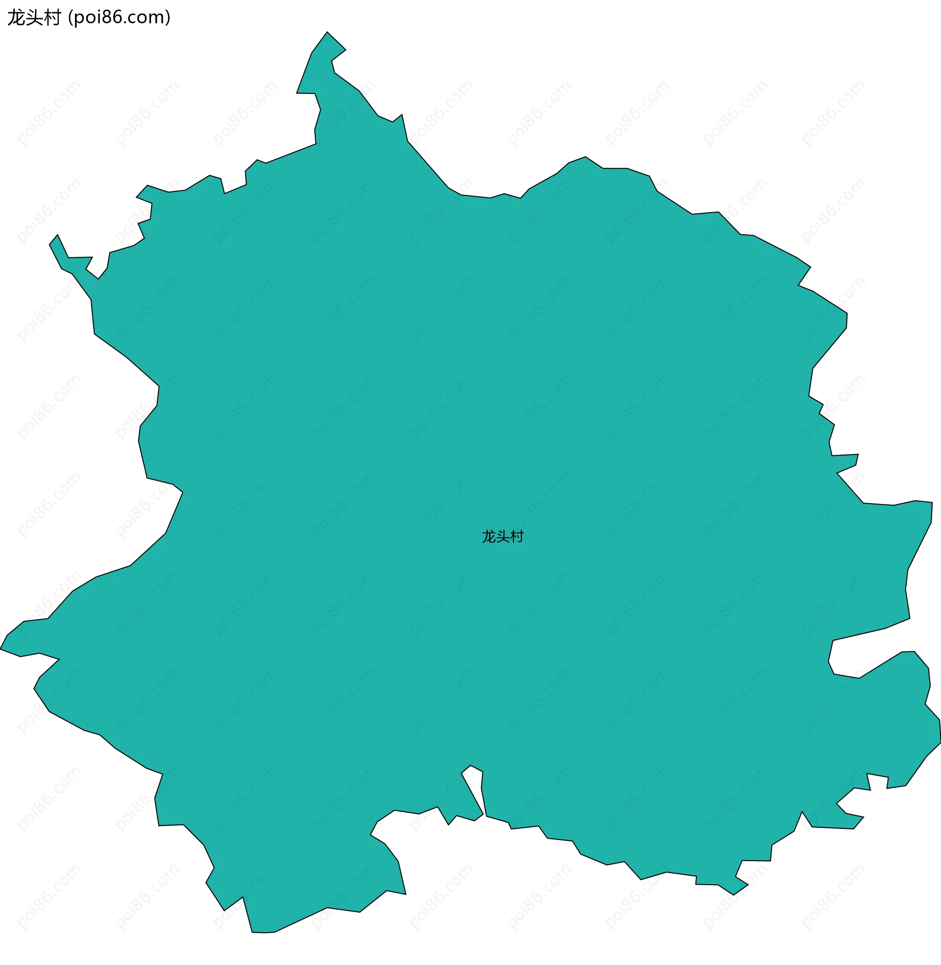 龙头村边界地图