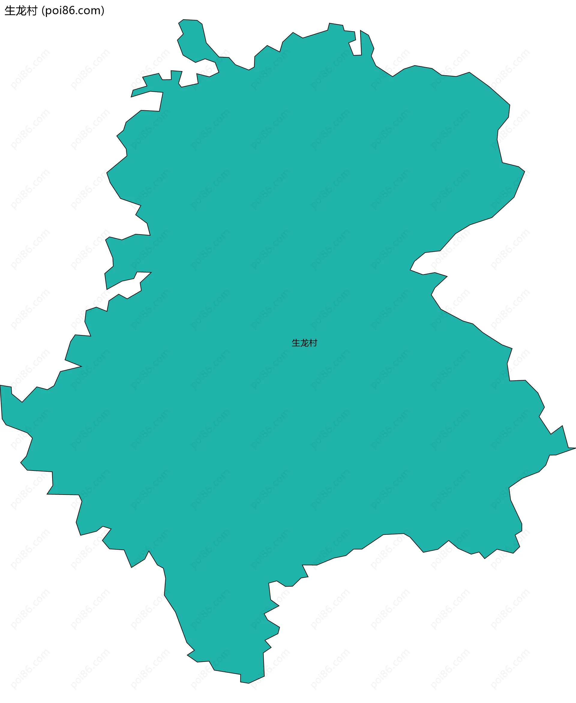 生龙村边界地图
