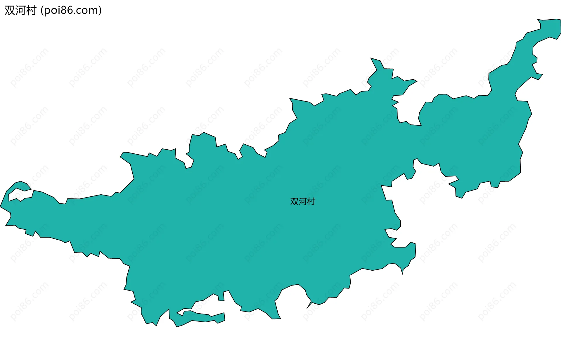 双河村边界地图