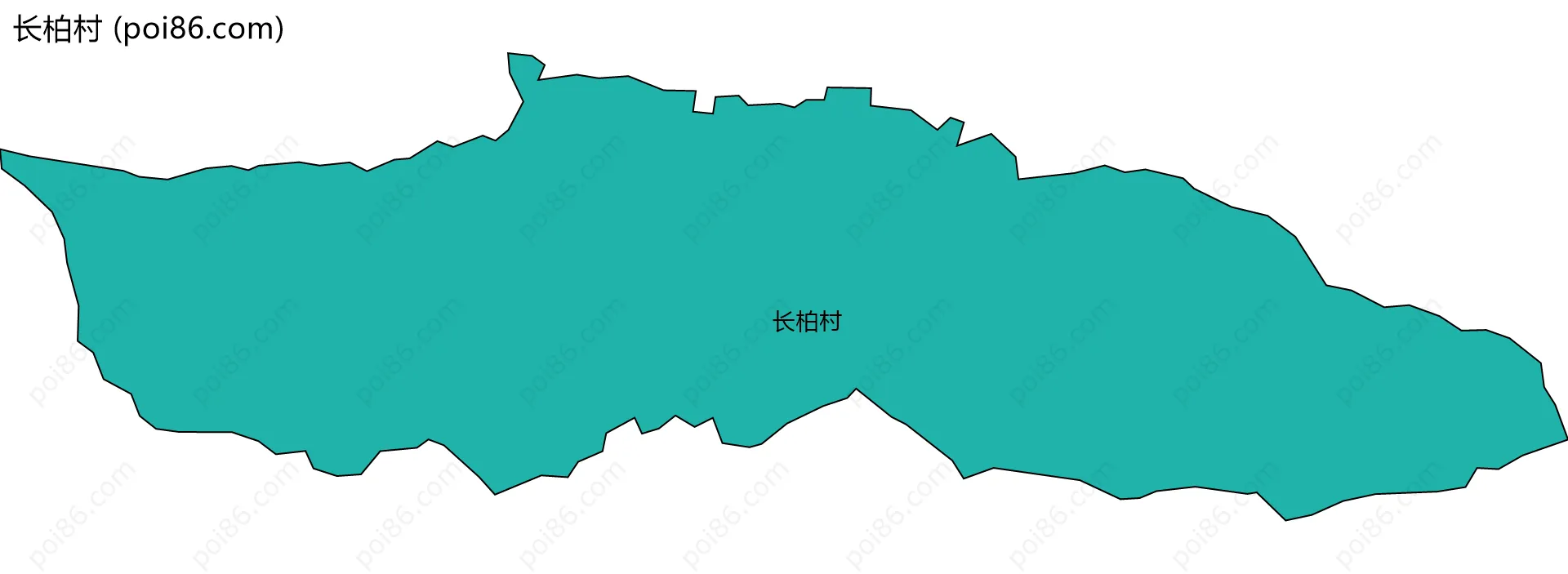 长柏村边界地图