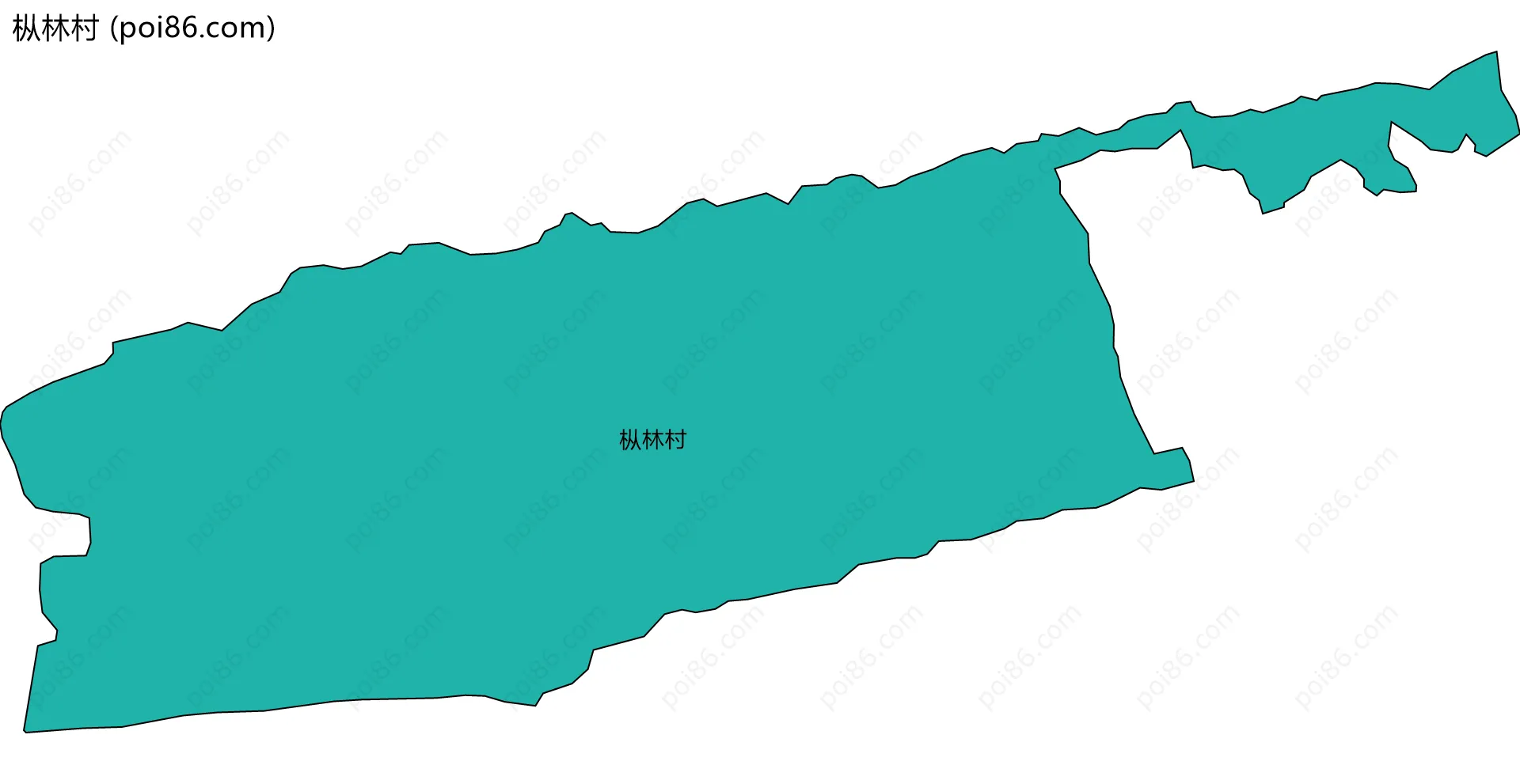 枞林村边界地图