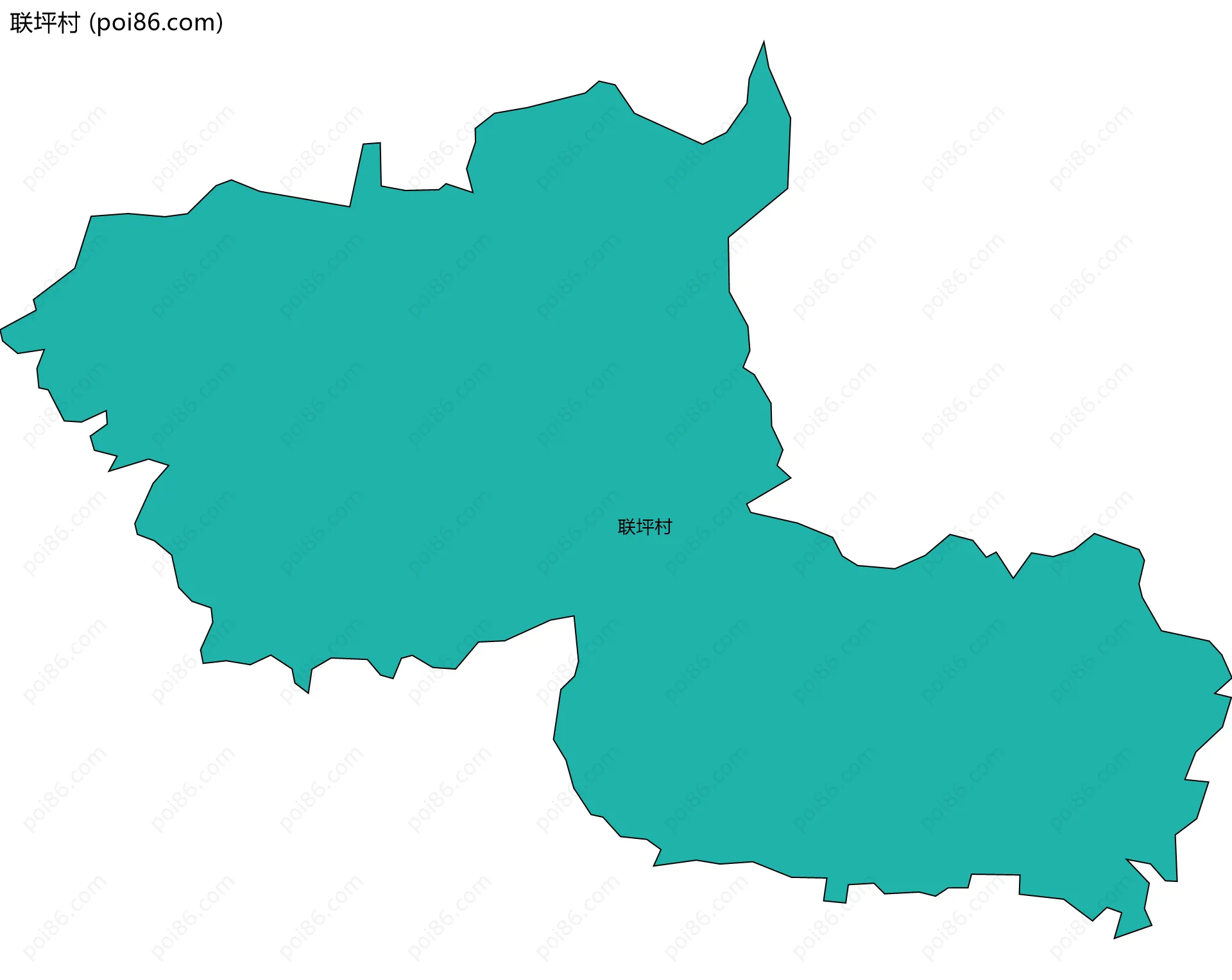 联坪村边界地图