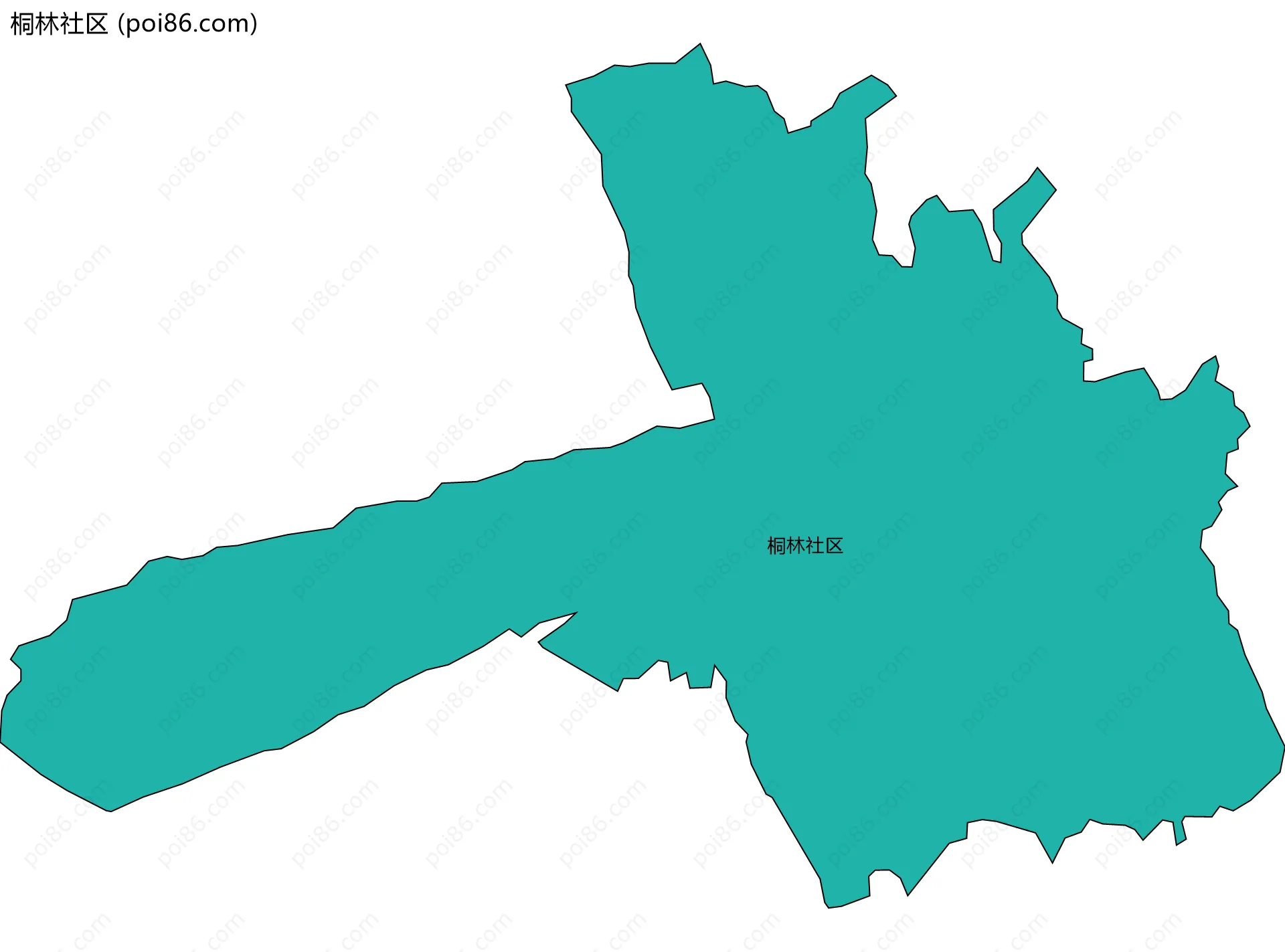 桐林社区边界地图
