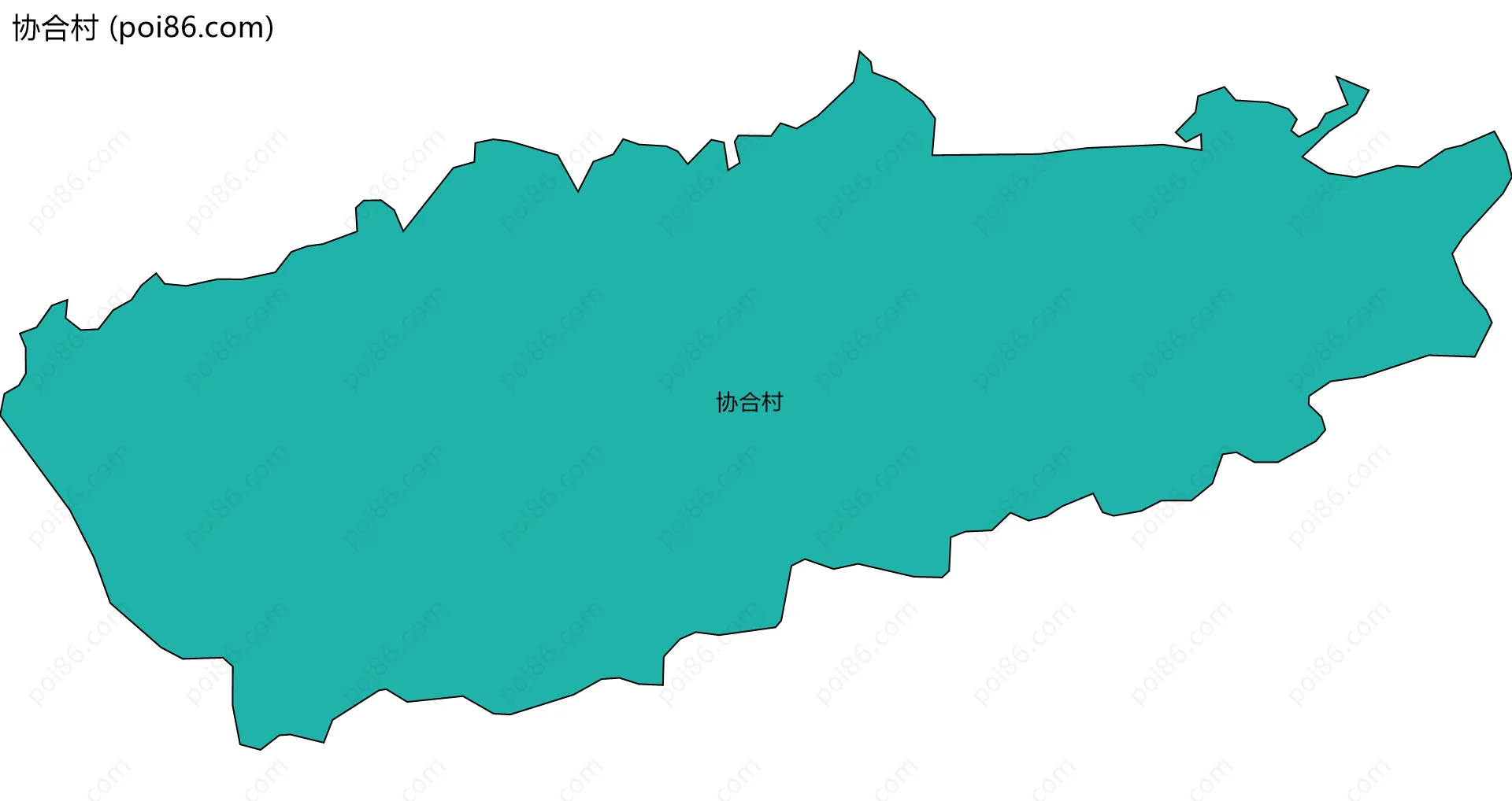 协合村边界地图