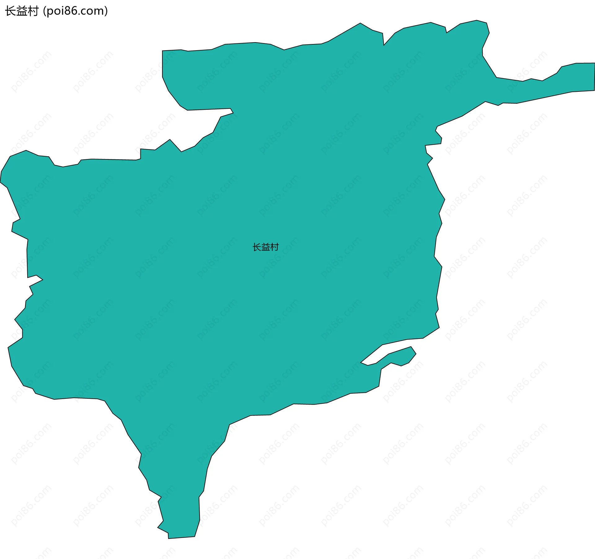 长益村边界地图