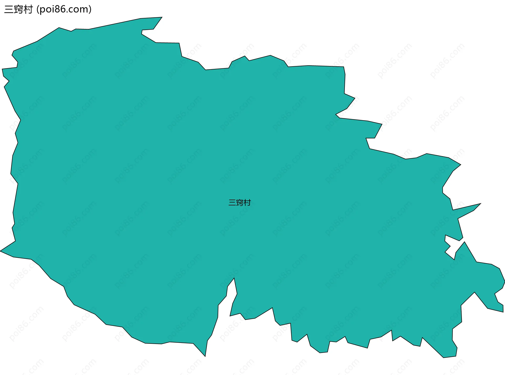 三窍村边界地图