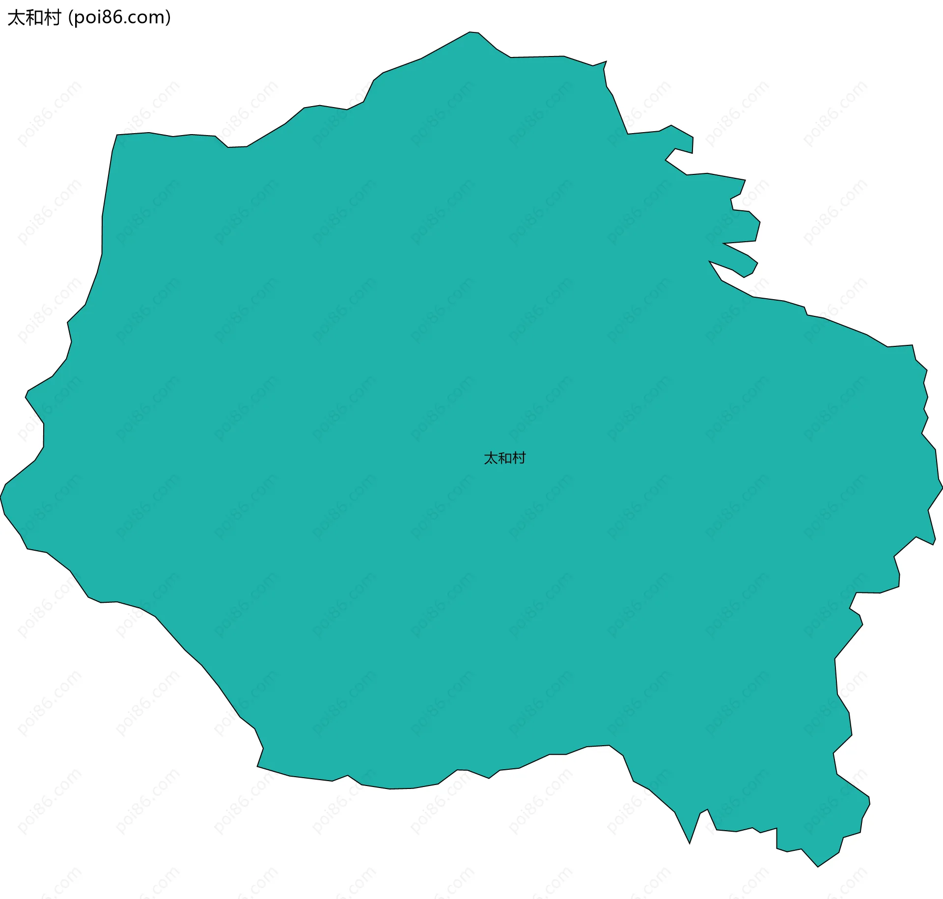 太和村边界地图