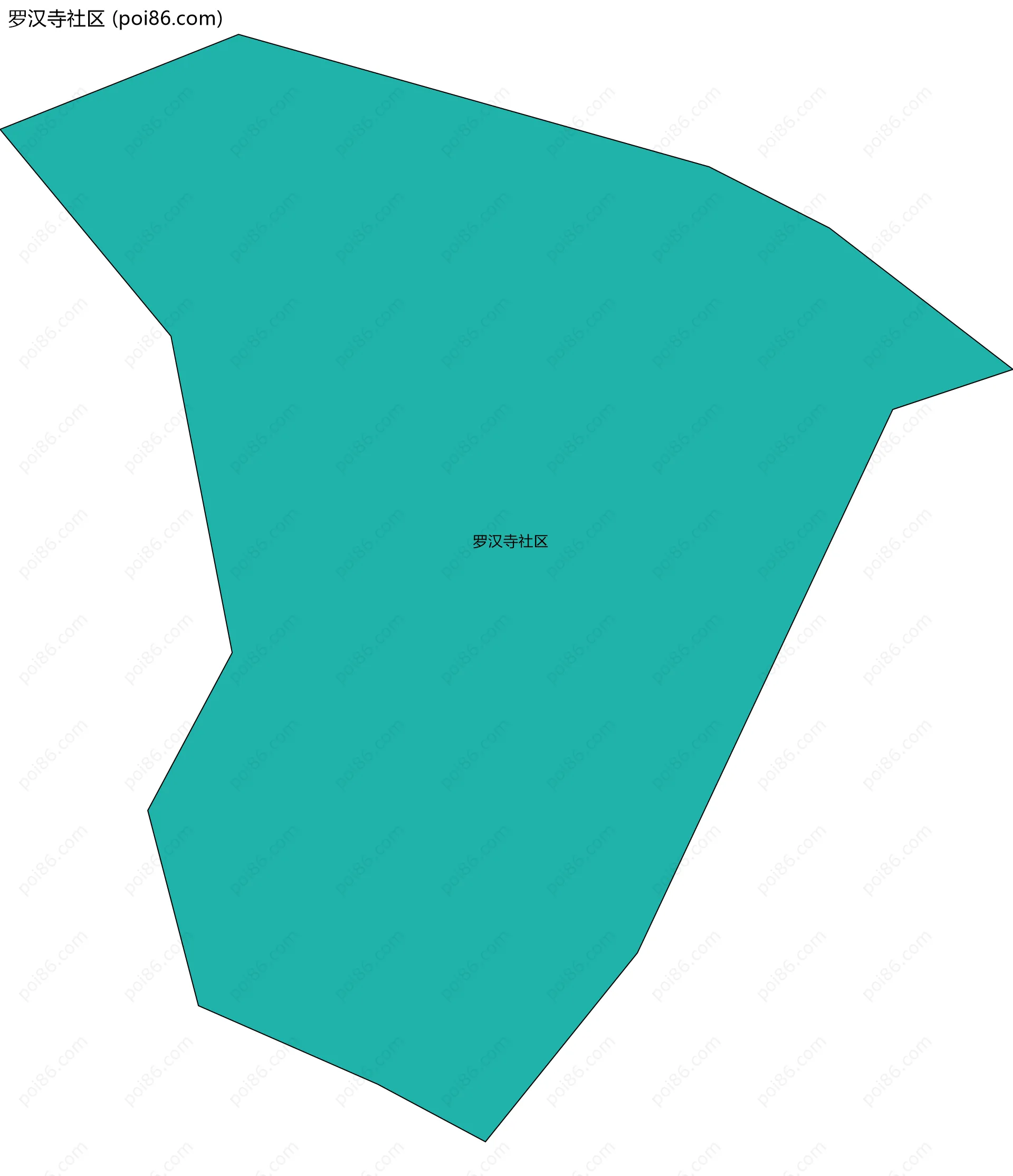 罗汉寺社区边界地图