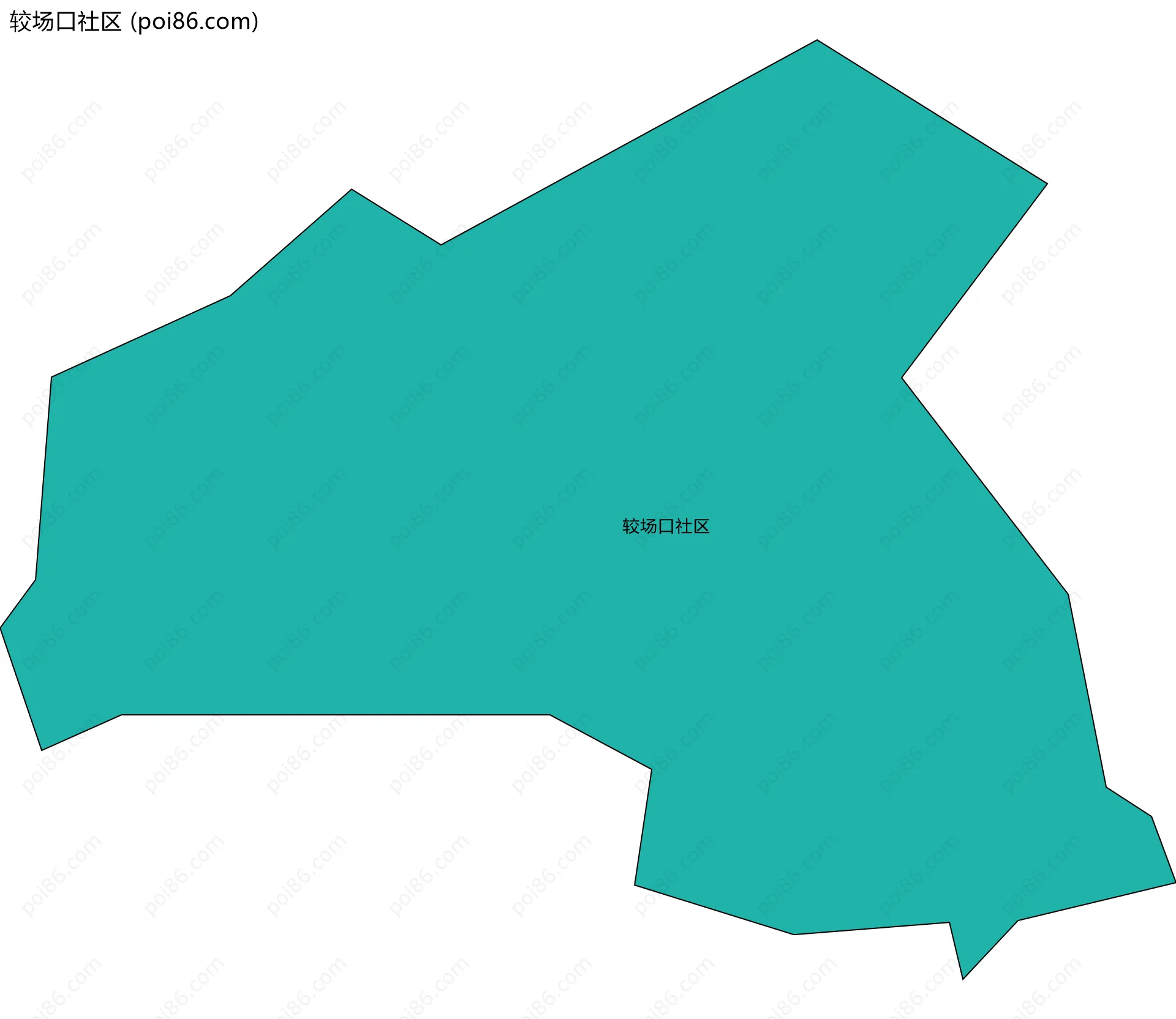 较场口社区边界地图