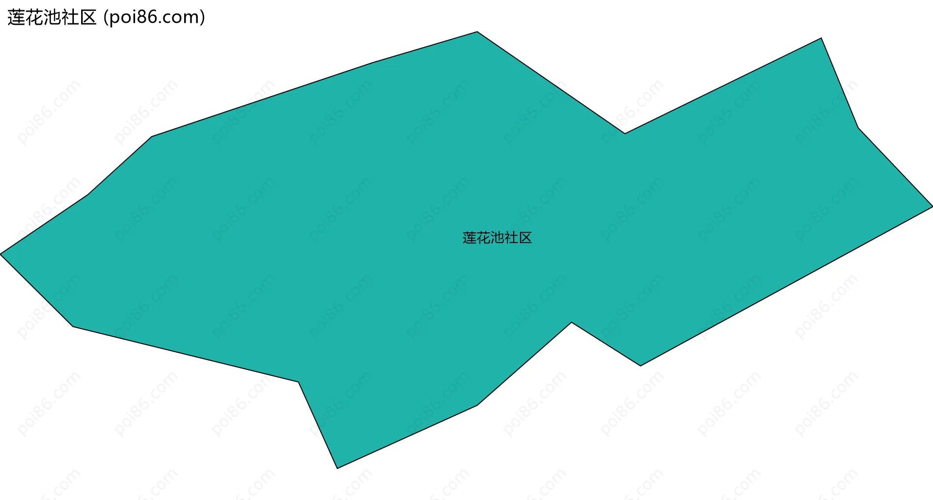 莲花池社区边界地图