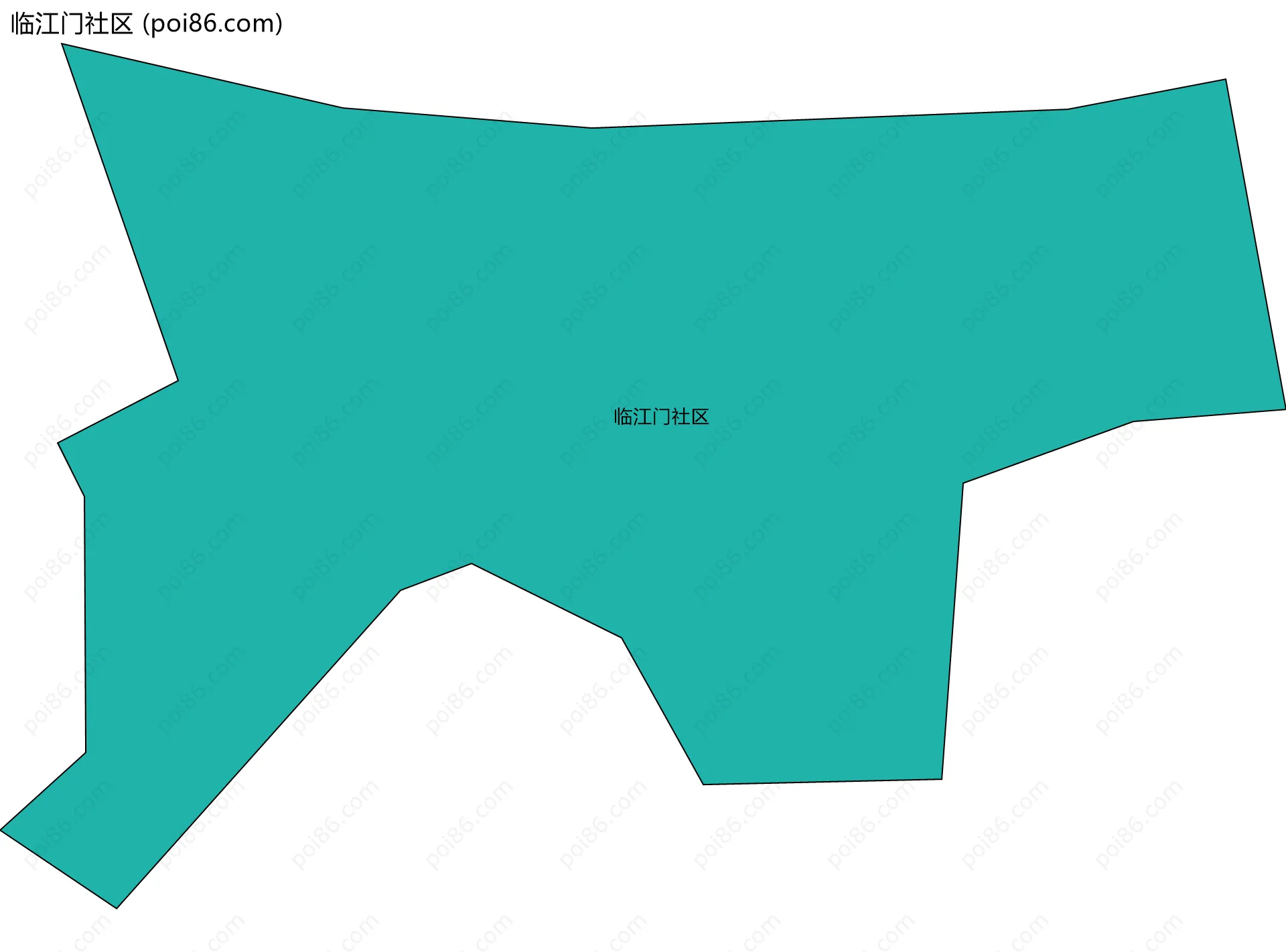 临江门社区边界地图