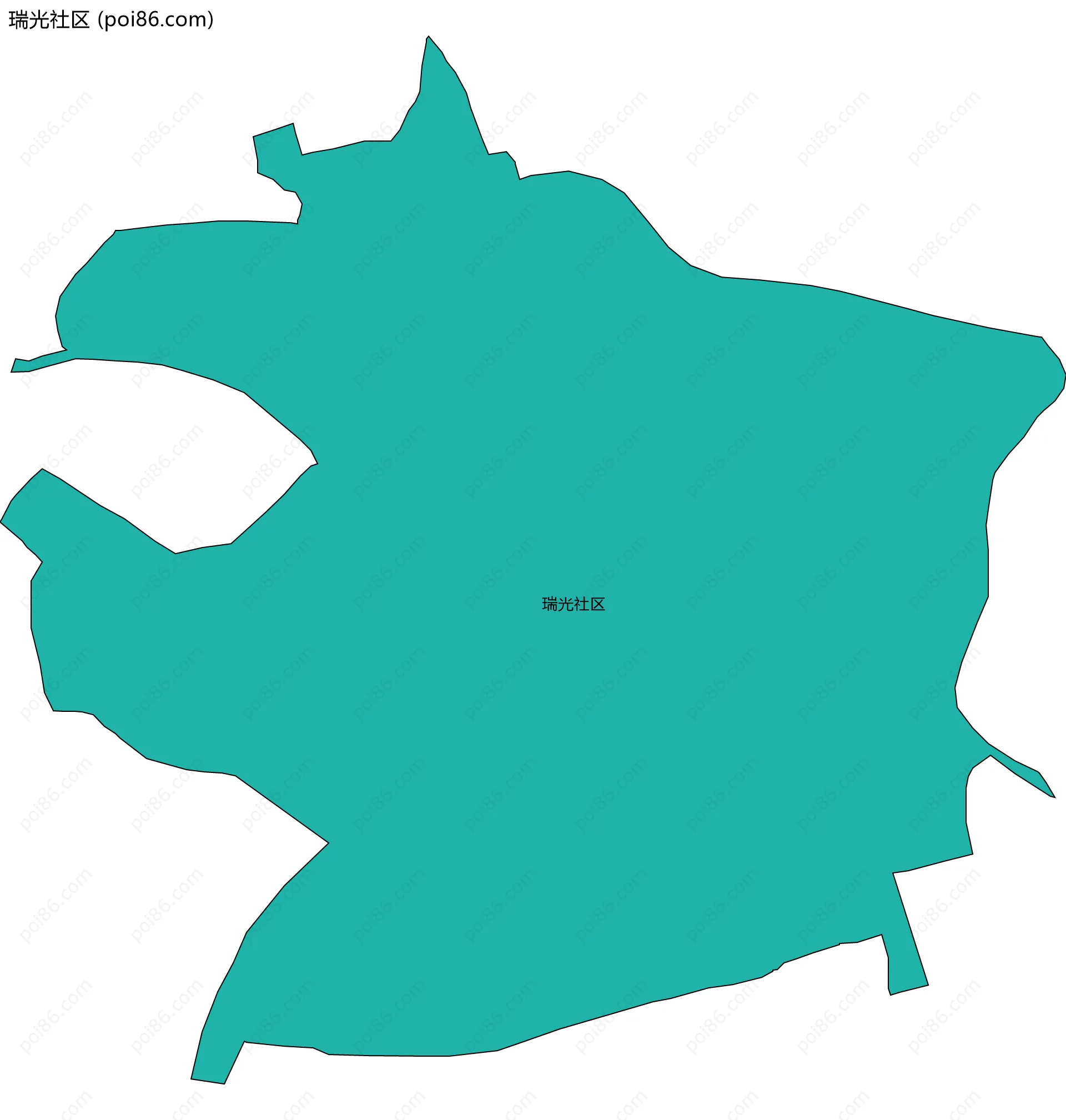 瑞光社区边界地图