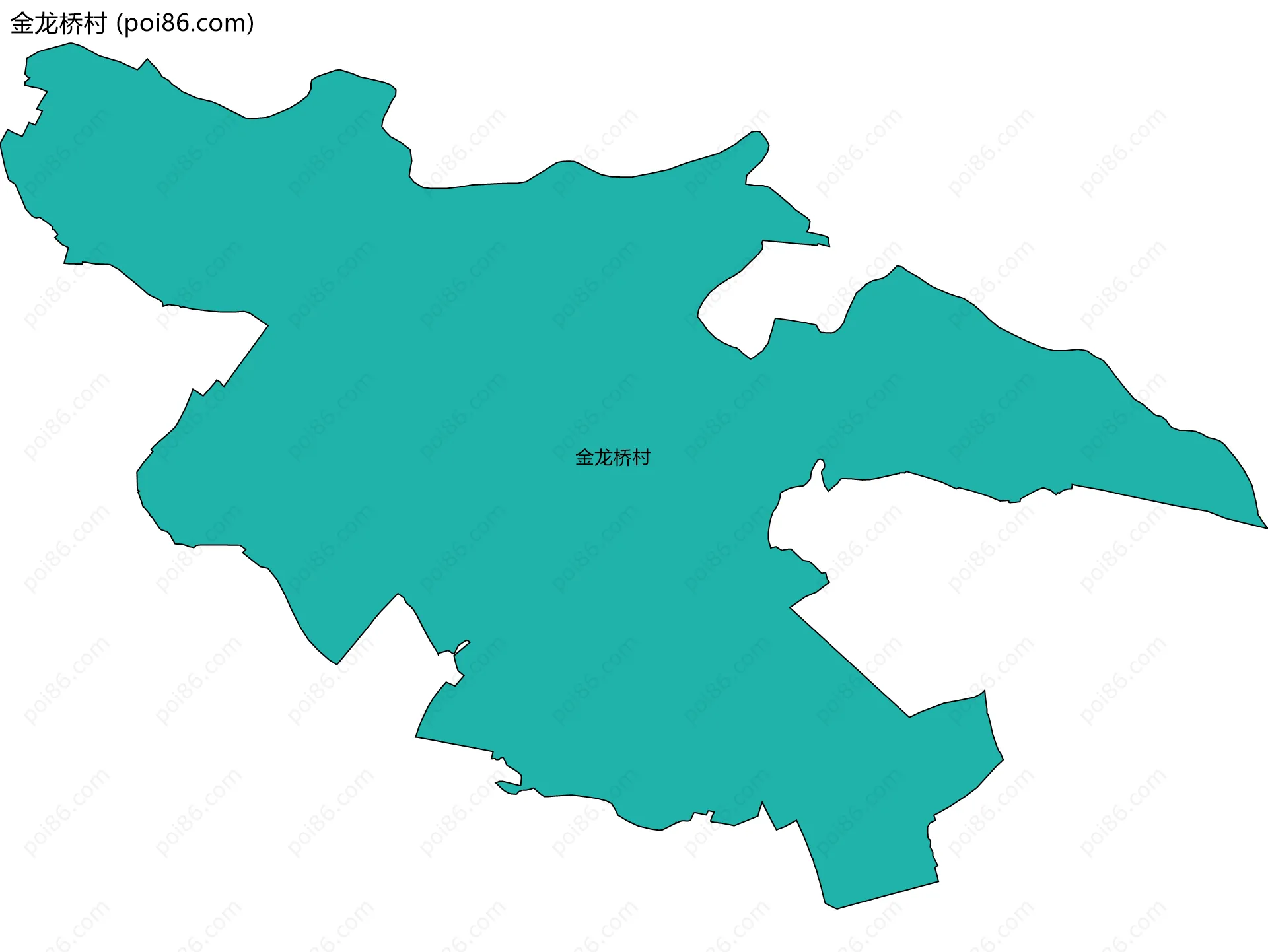 金龙桥村边界地图