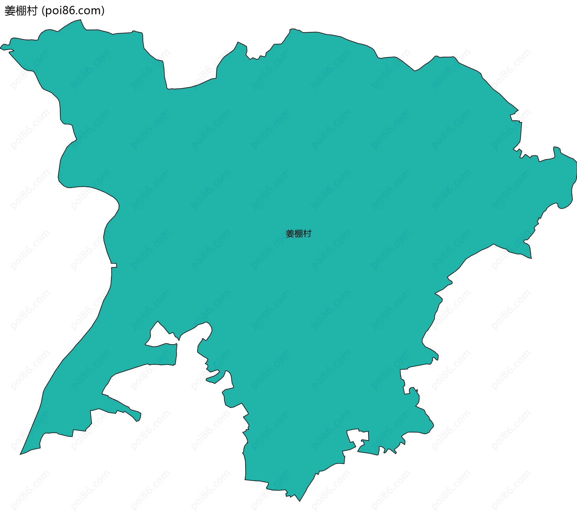 姜棚村边界地图