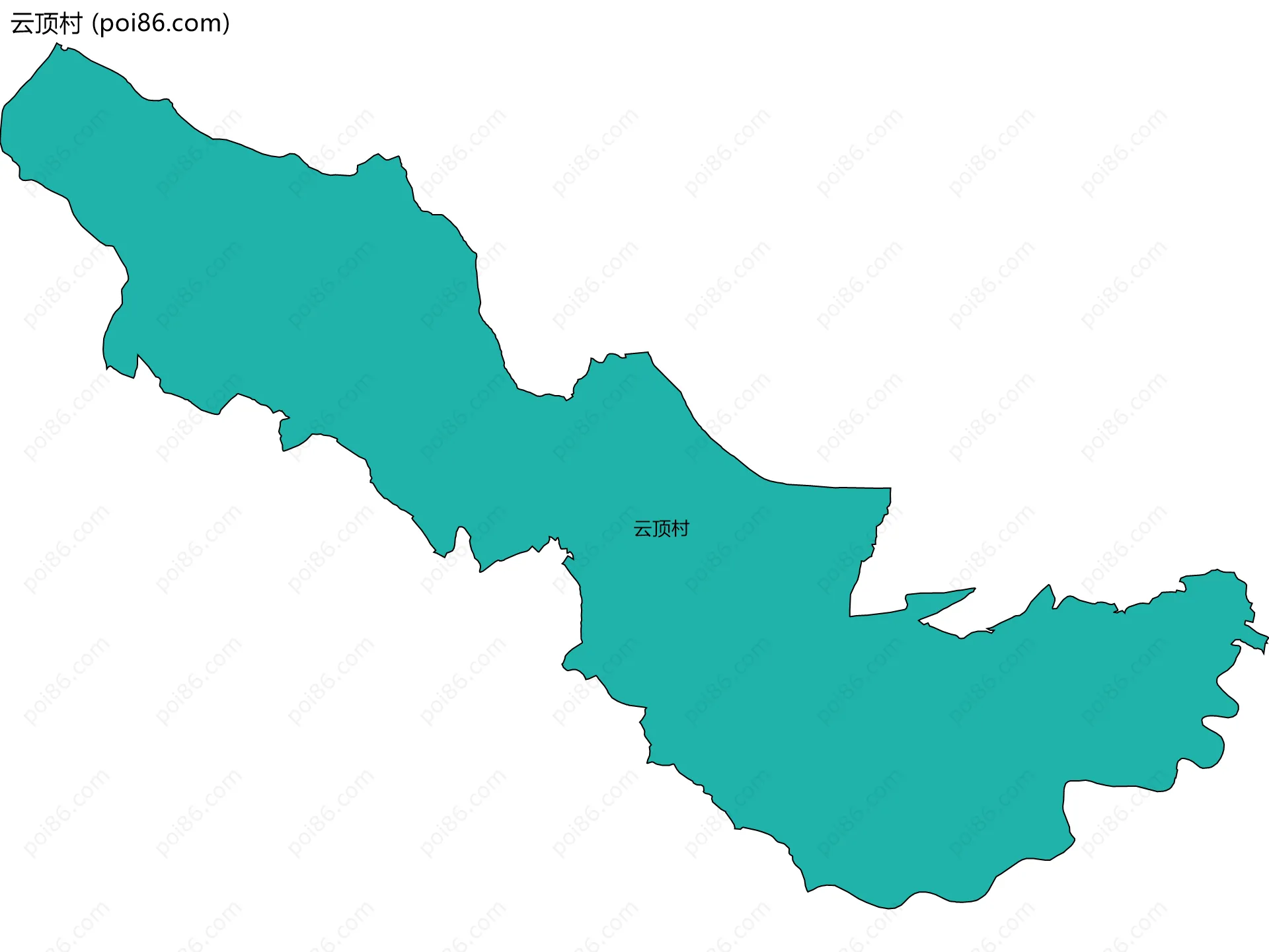云顶村边界地图