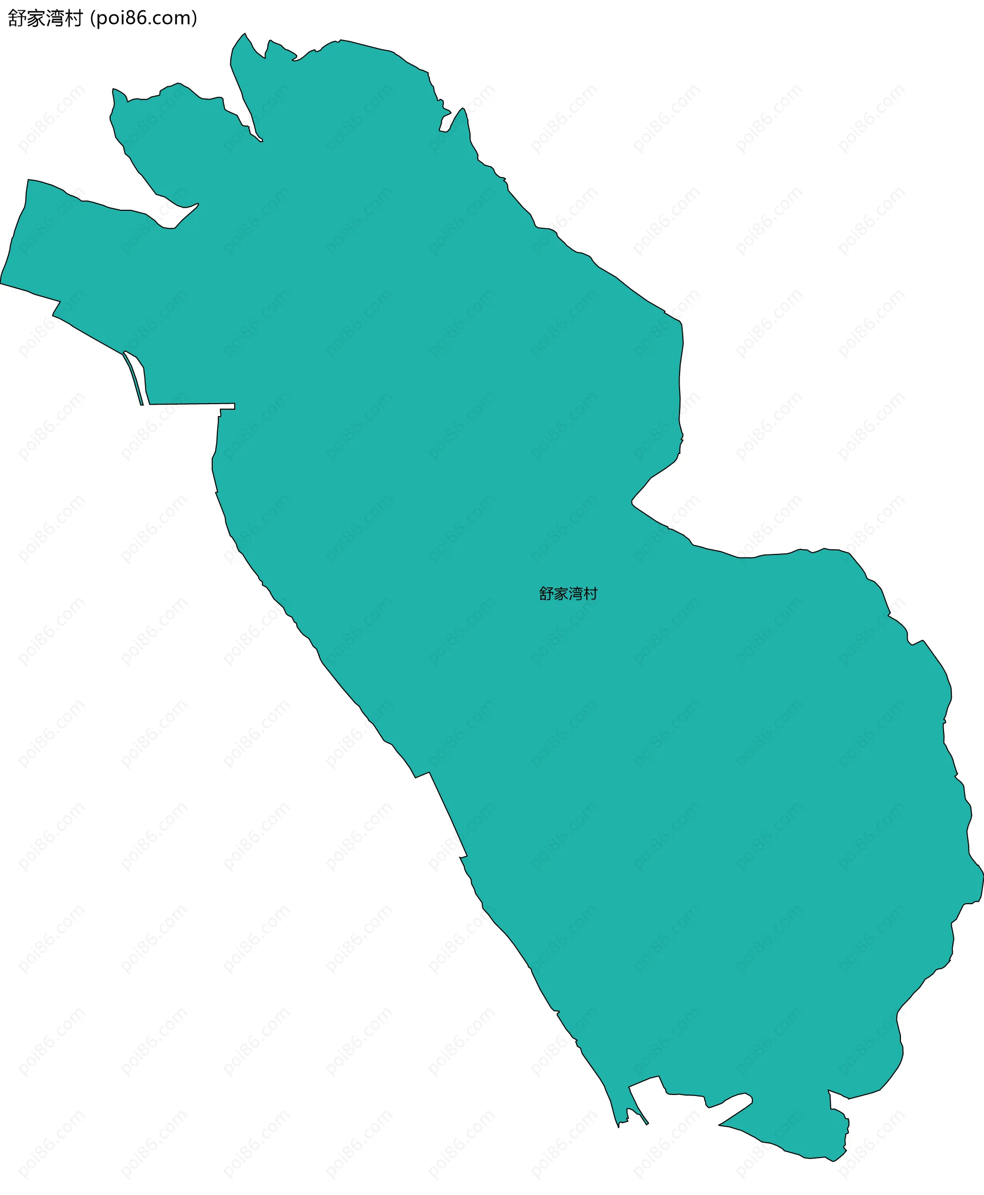 舒家湾村边界地图