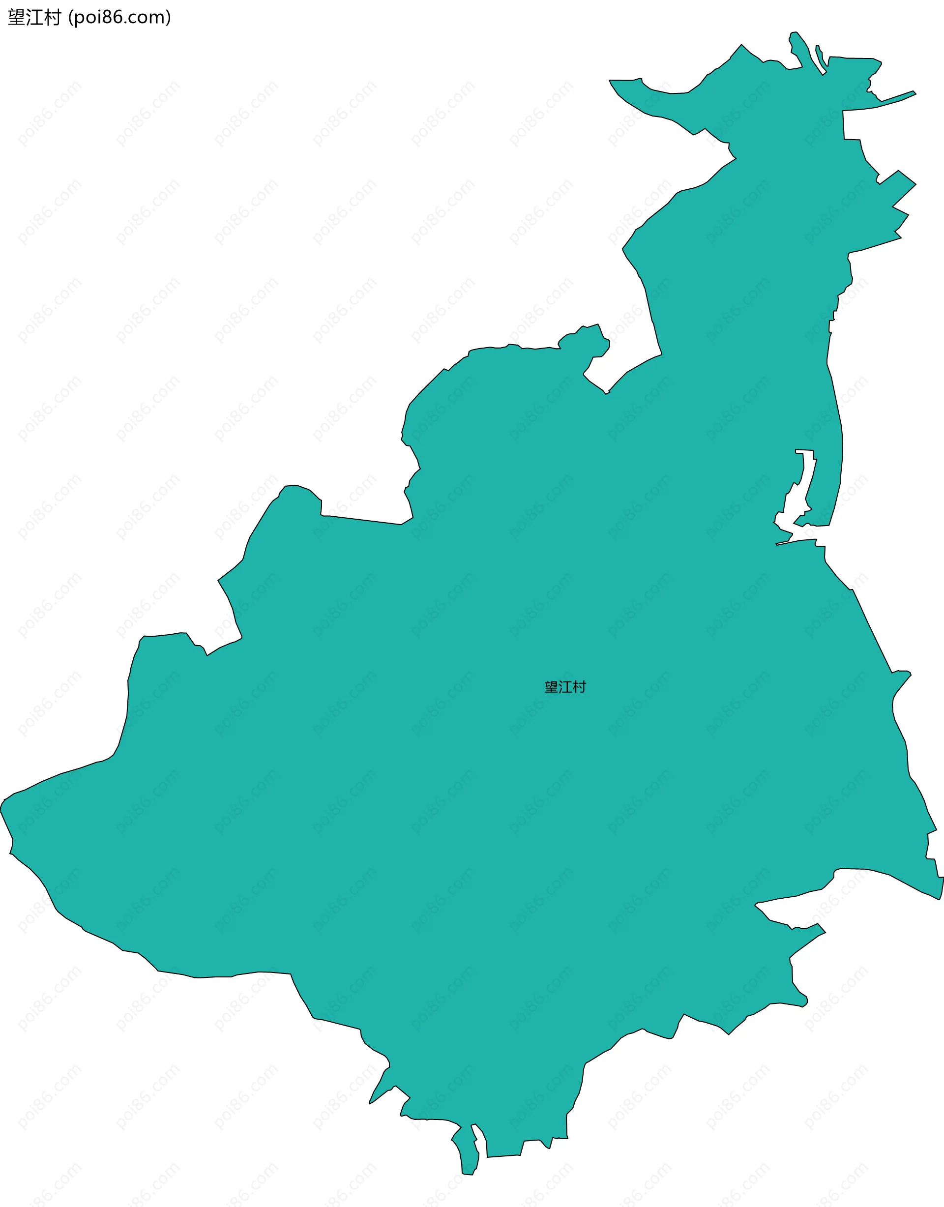 望江村边界地图