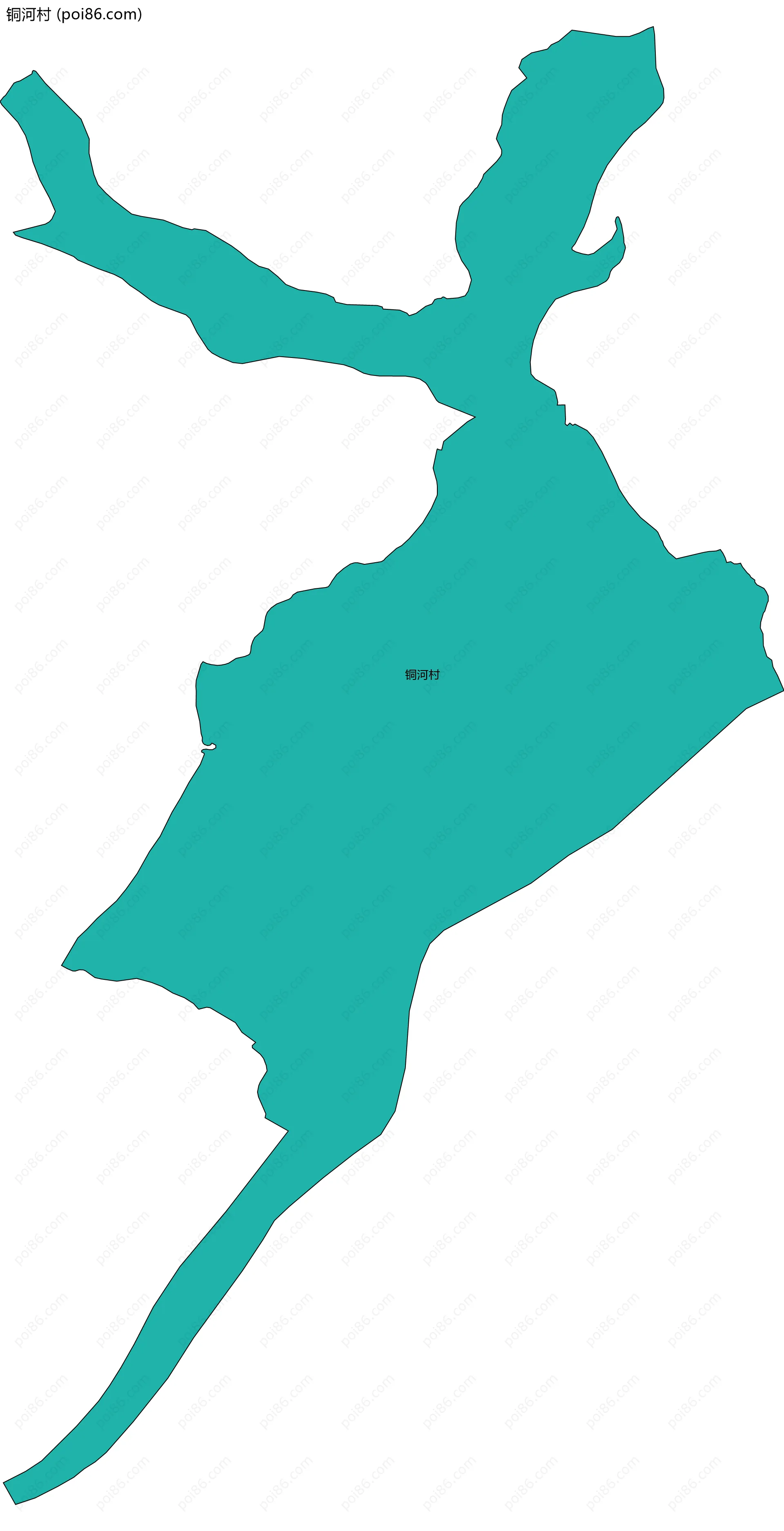 铜河村边界地图