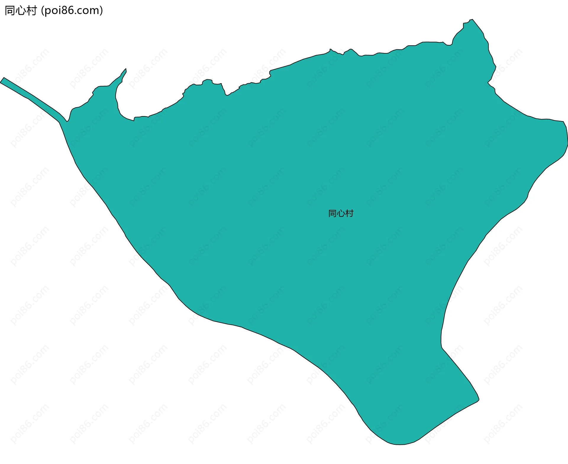 同心村边界地图