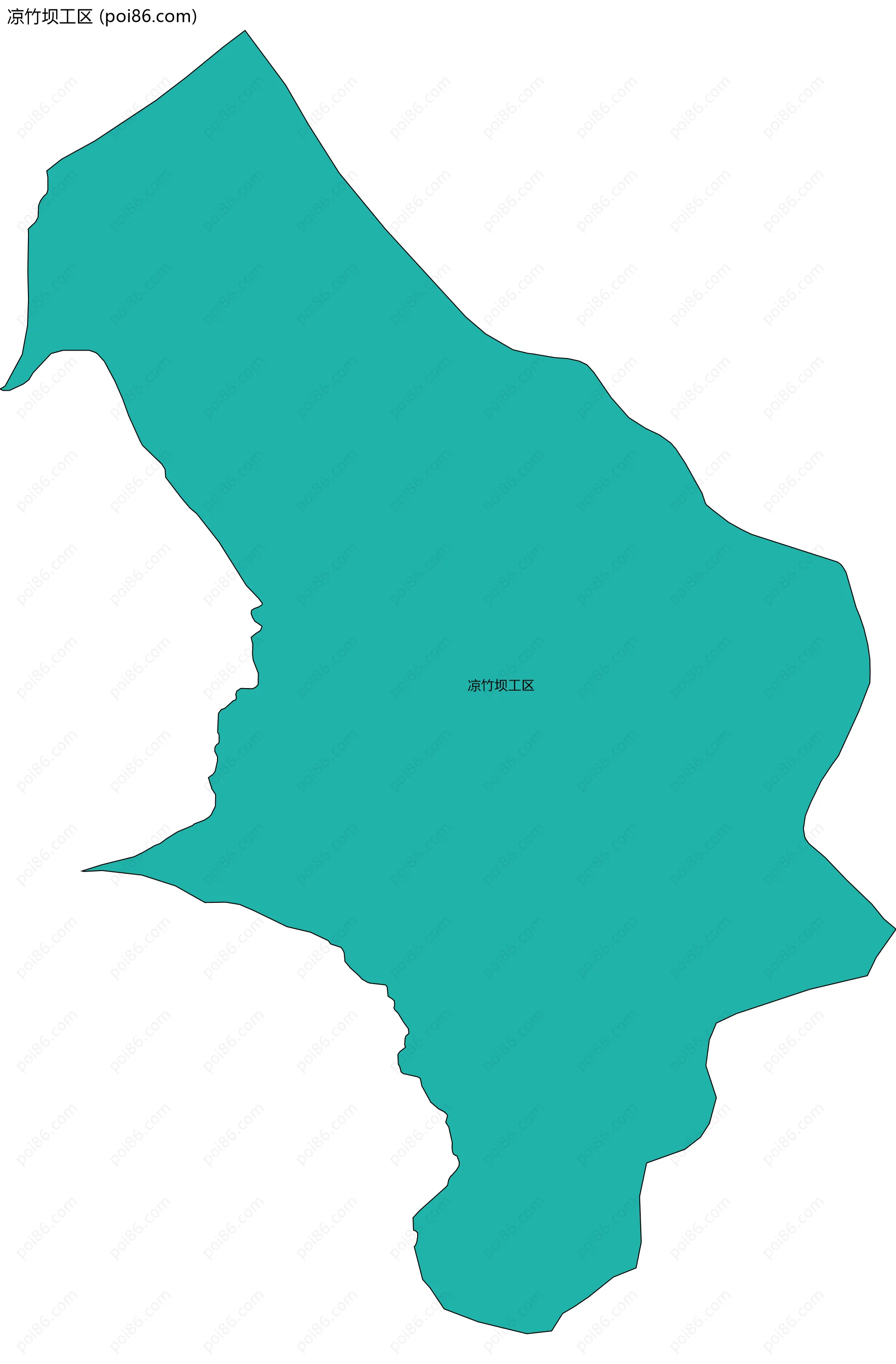 凉竹坝工区边界地图