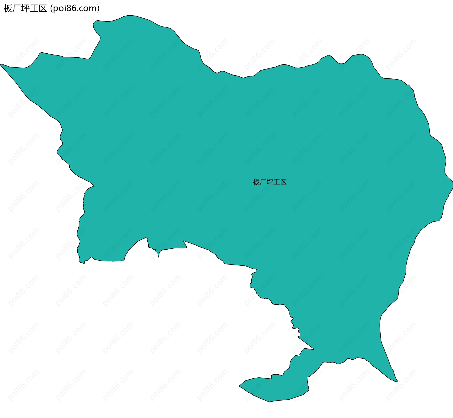 板厂坪工区边界地图