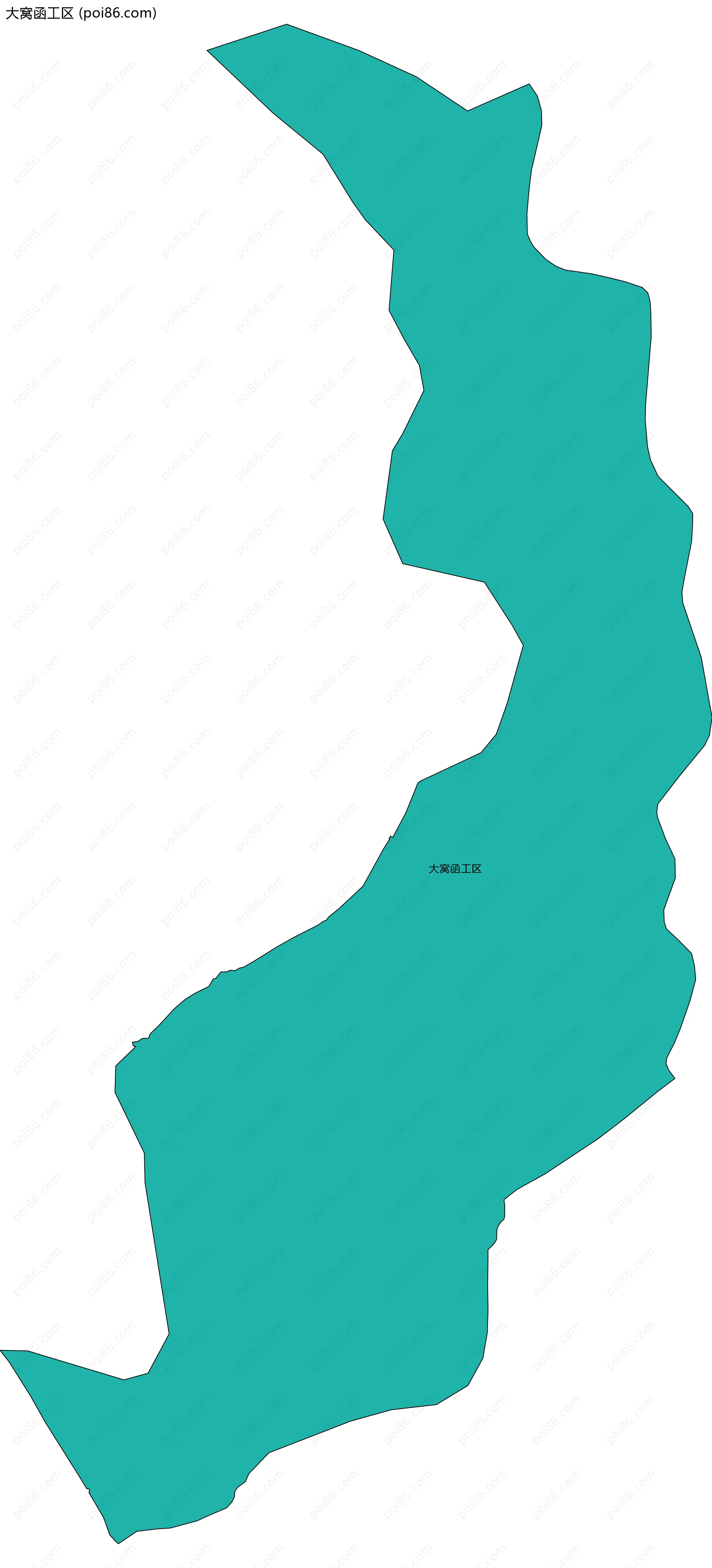 大窝函工区边界地图