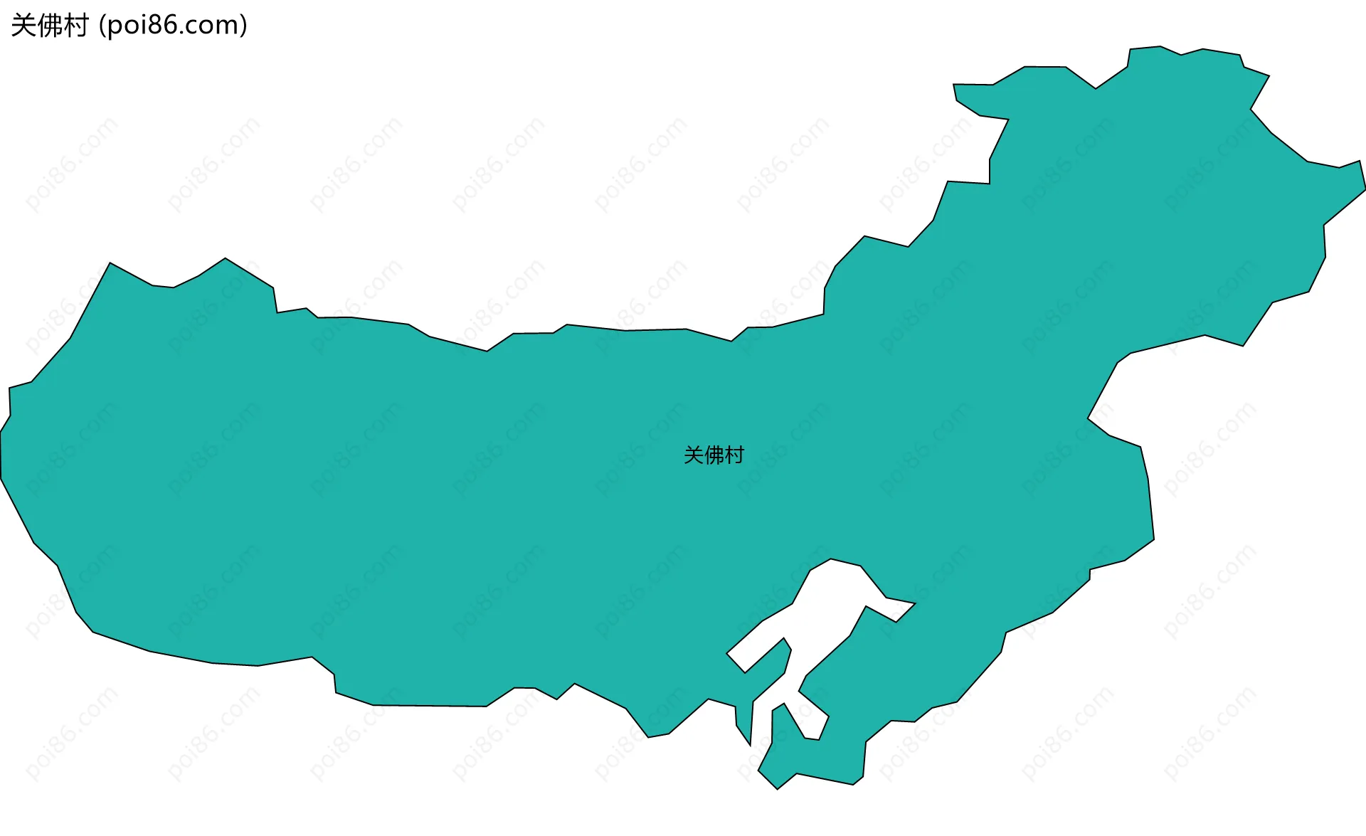 关佛村边界地图