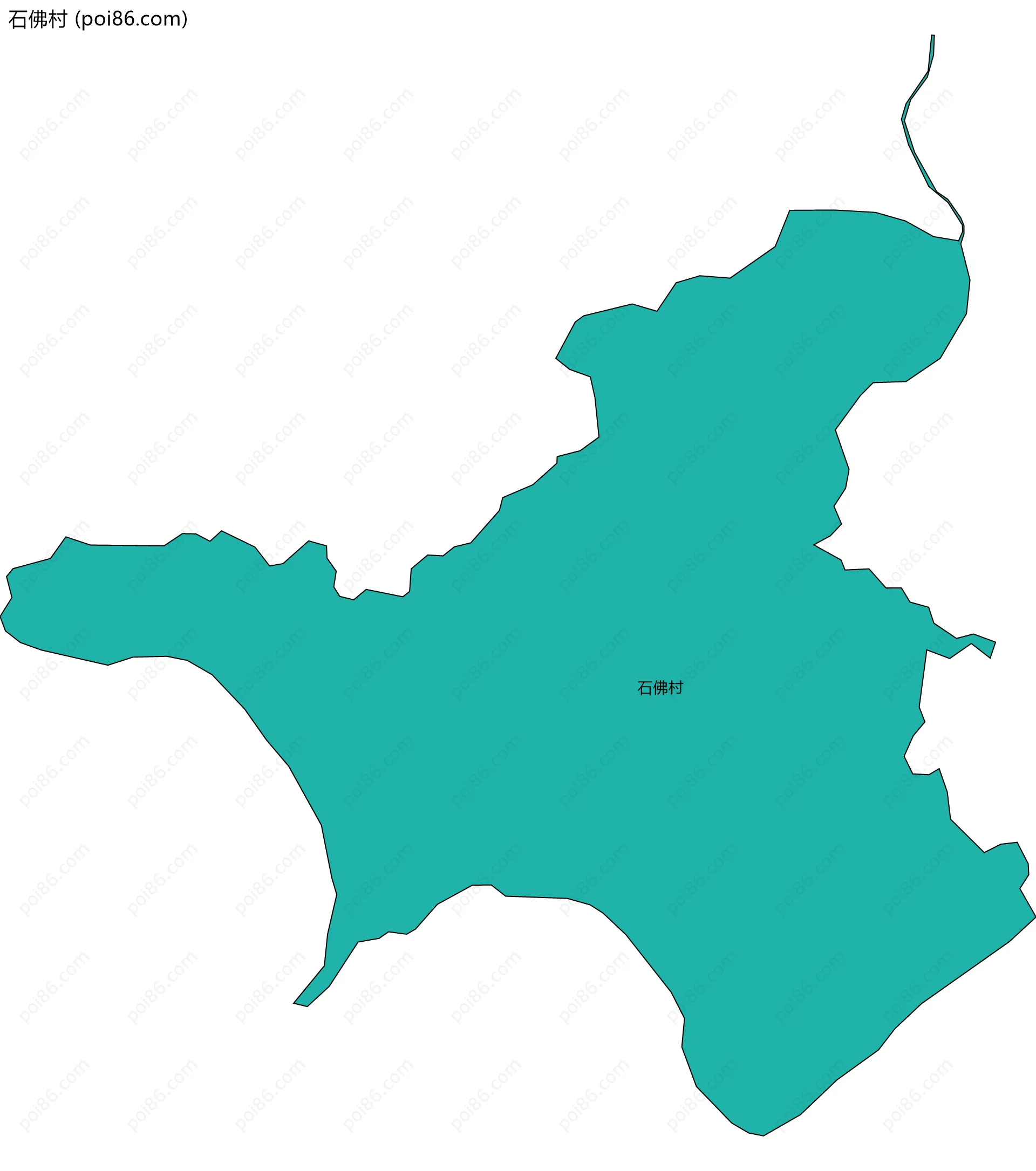 石佛村边界地图