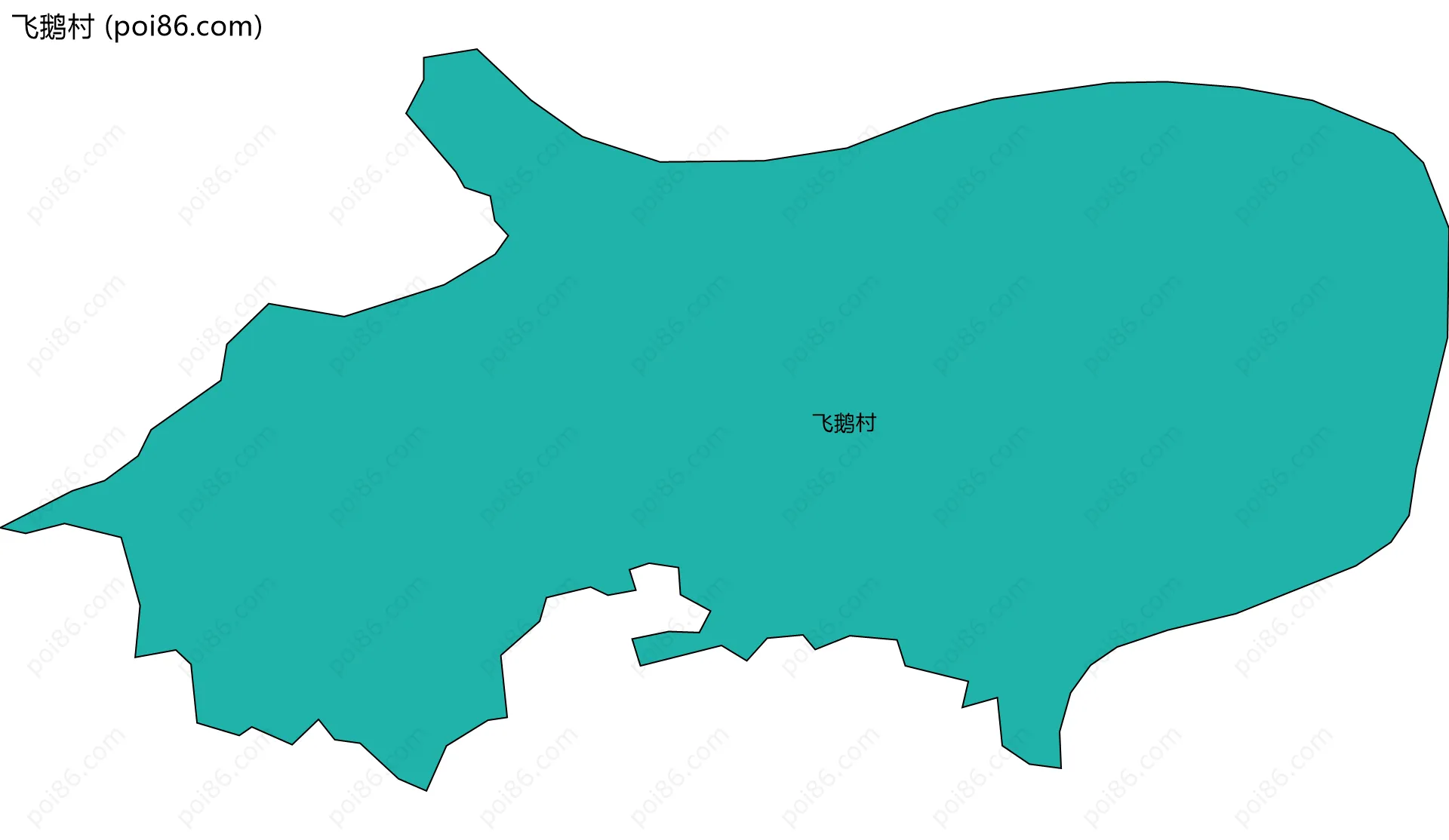 飞鹅村边界地图