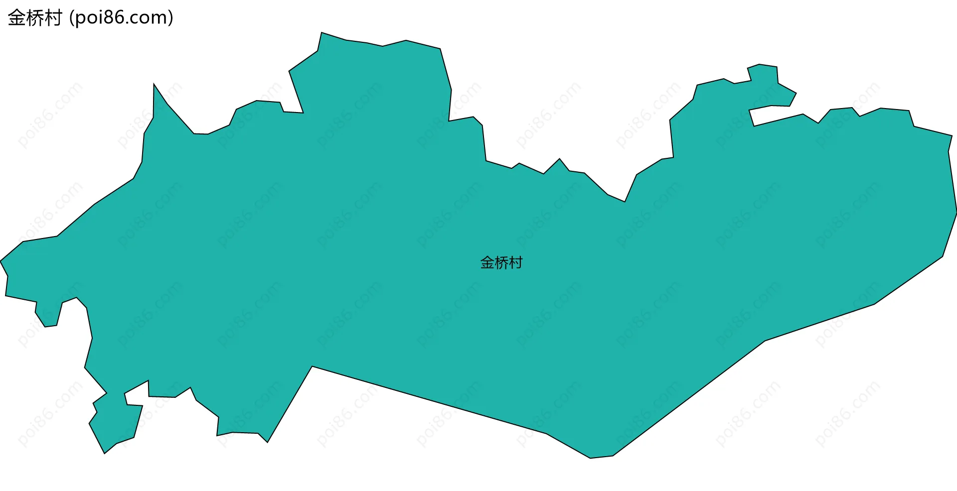 金桥村边界地图