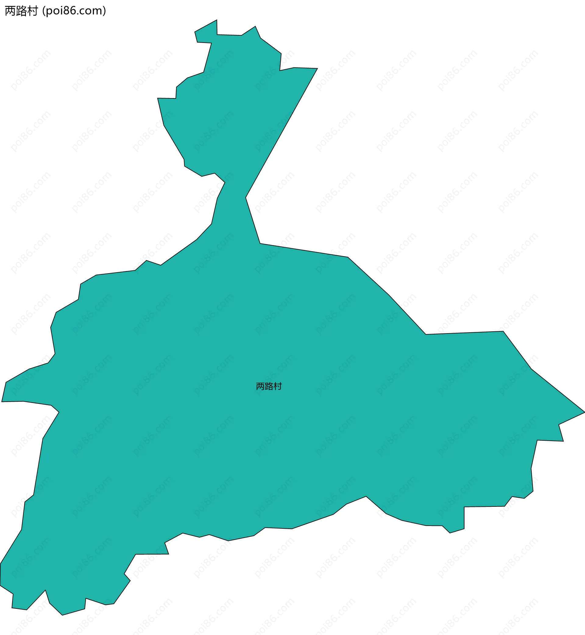 两路村边界地图