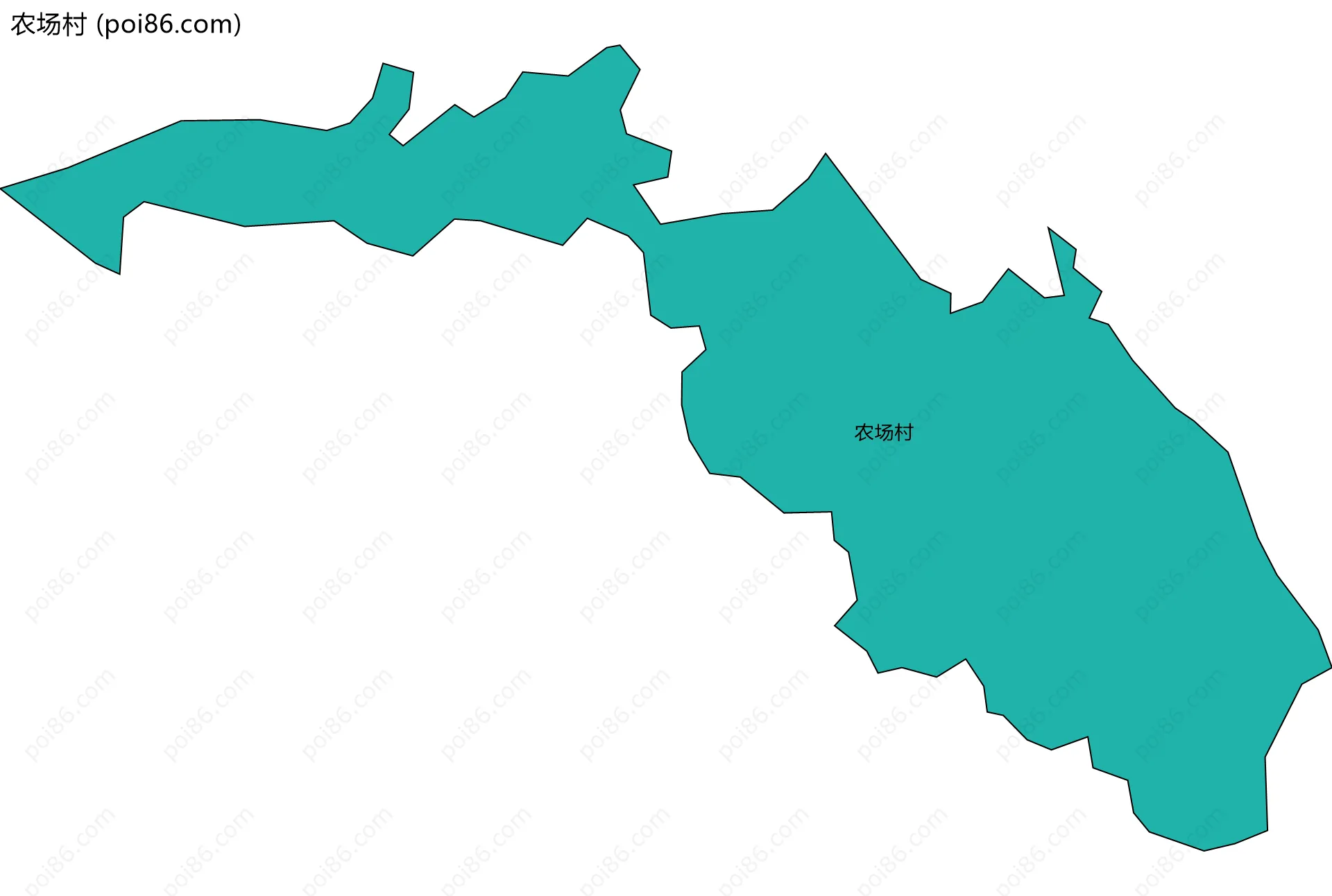 农场村边界地图