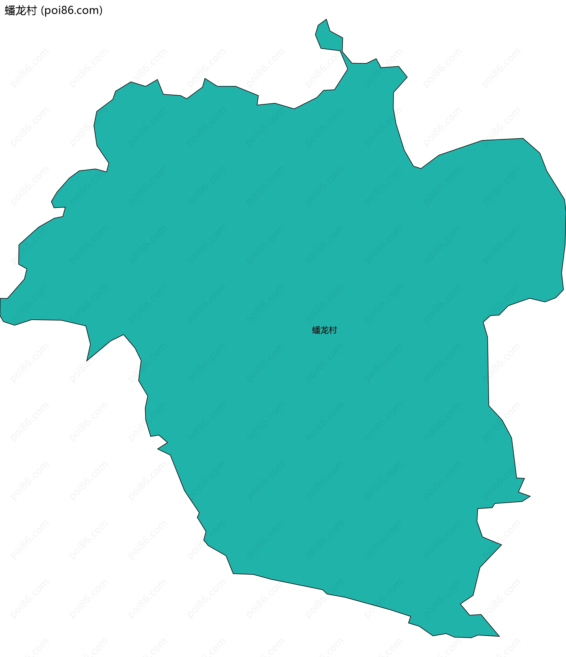 蟠龙村边界地图