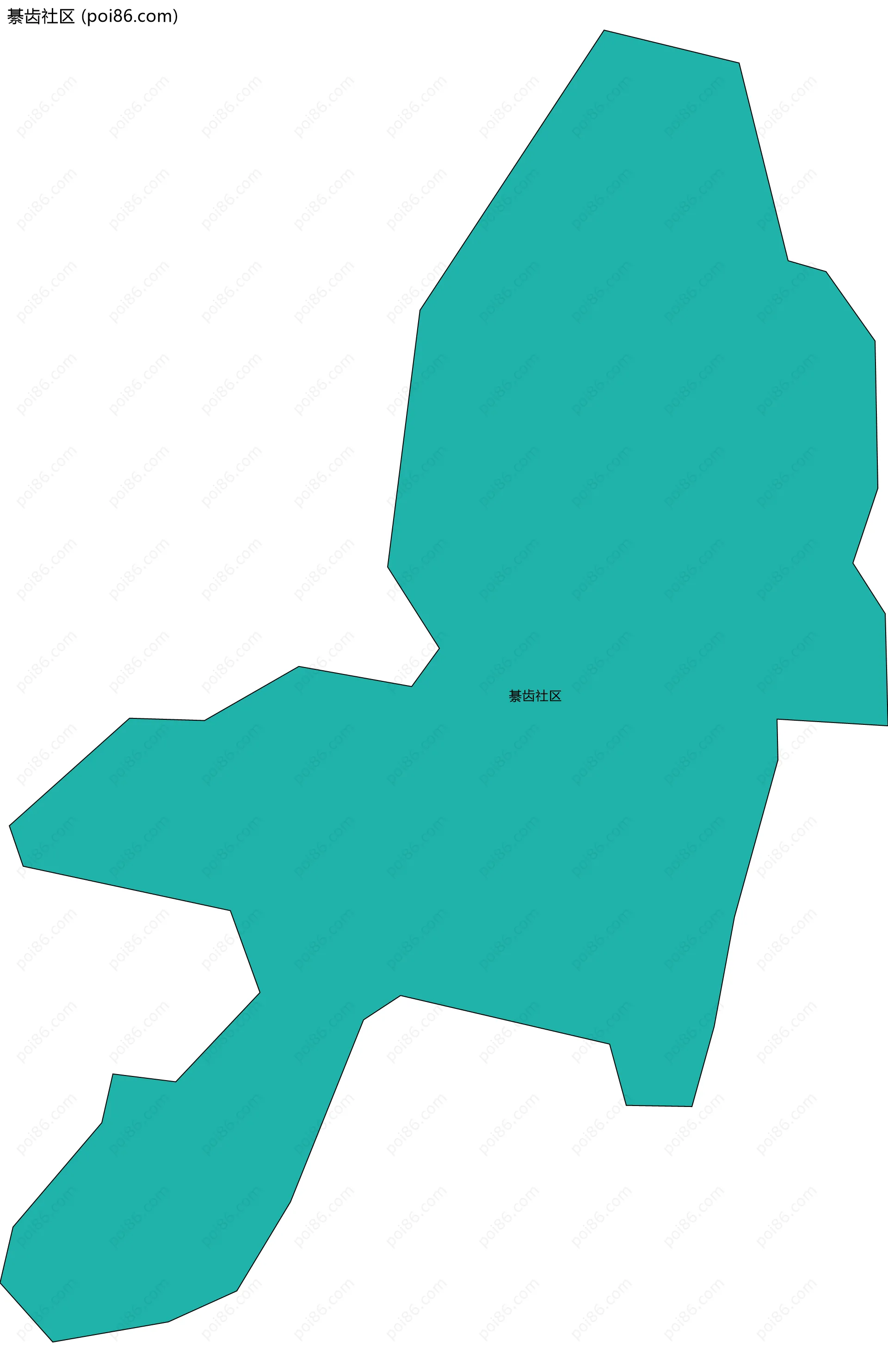 綦齿社区边界地图