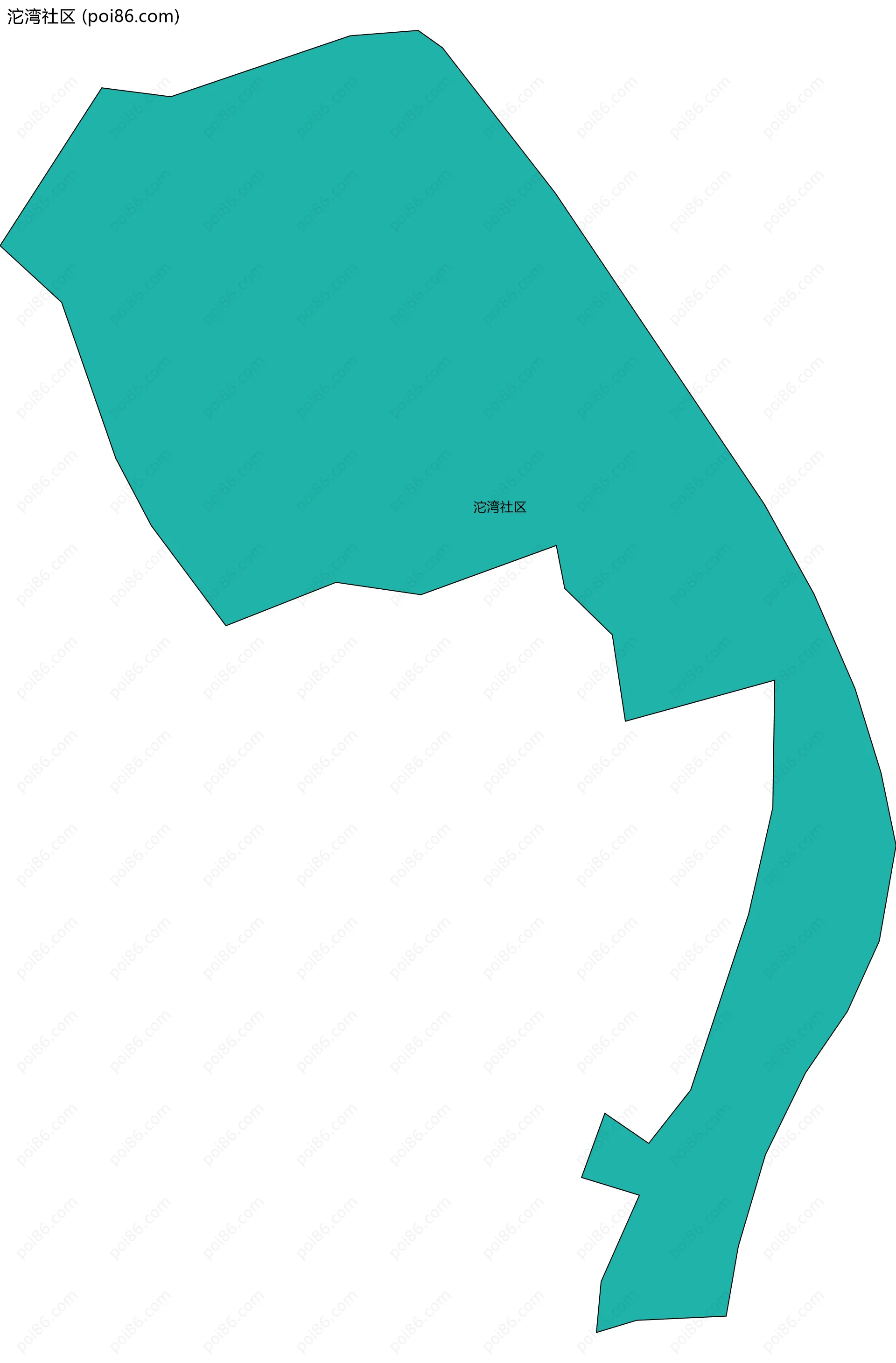 沱湾社区边界地图