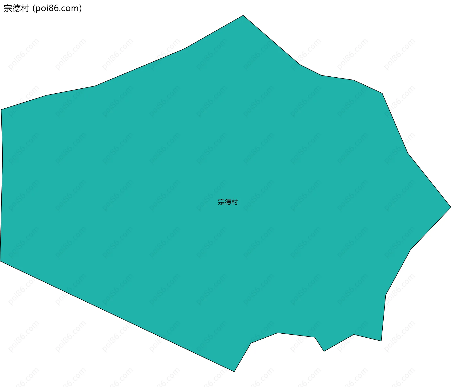 宗德村边界地图