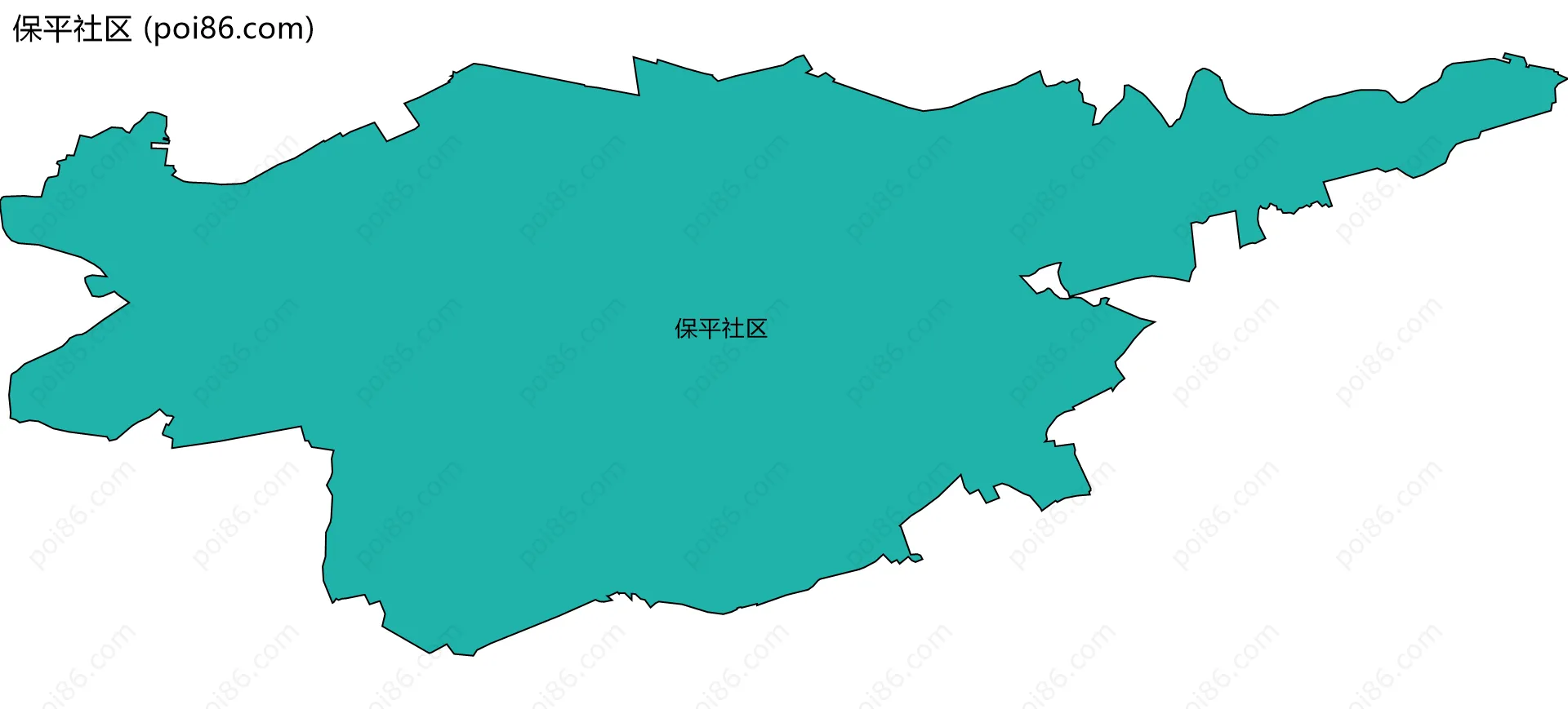 保平社区边界地图