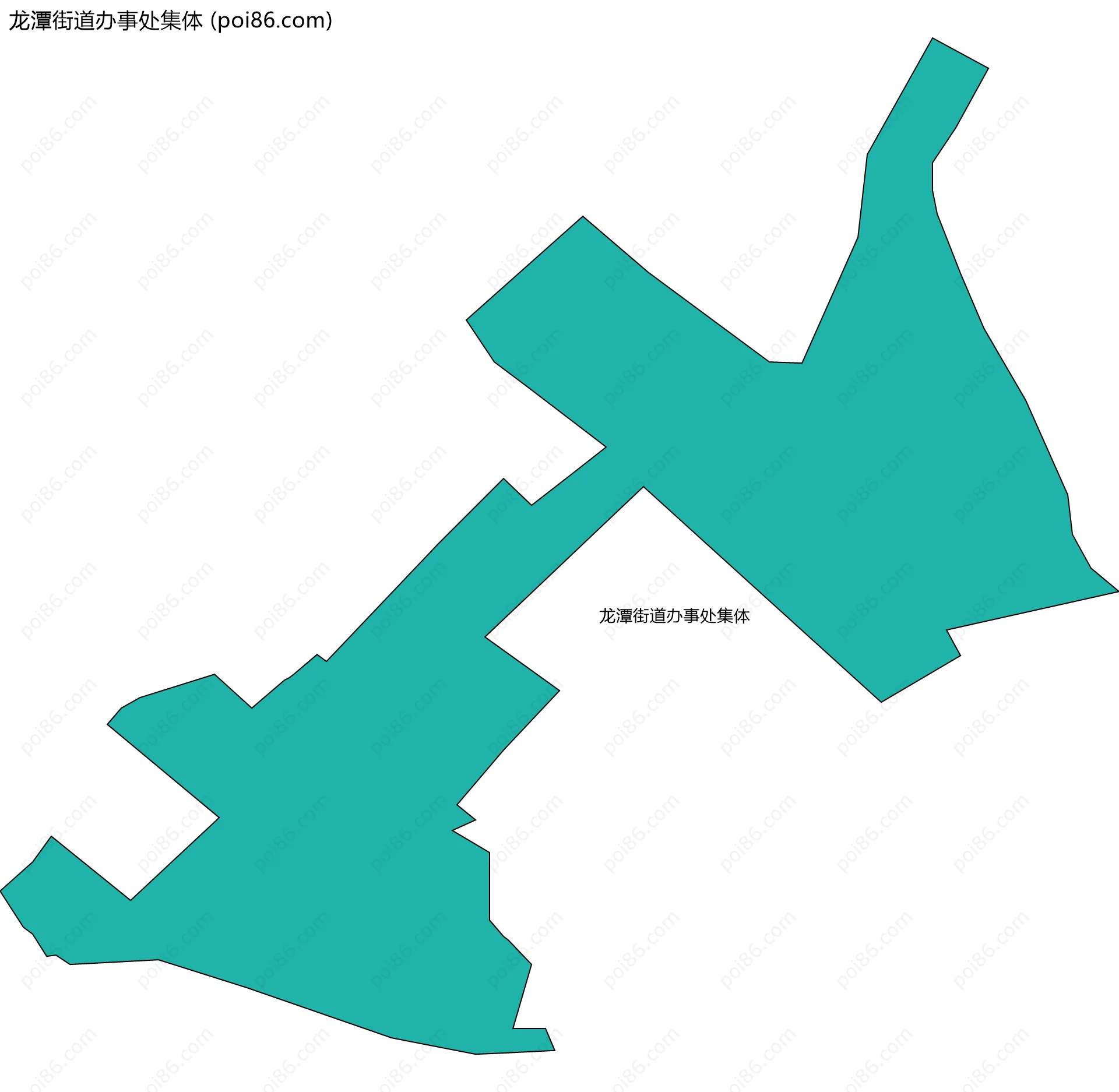 龙潭街道办事处集体边界地图