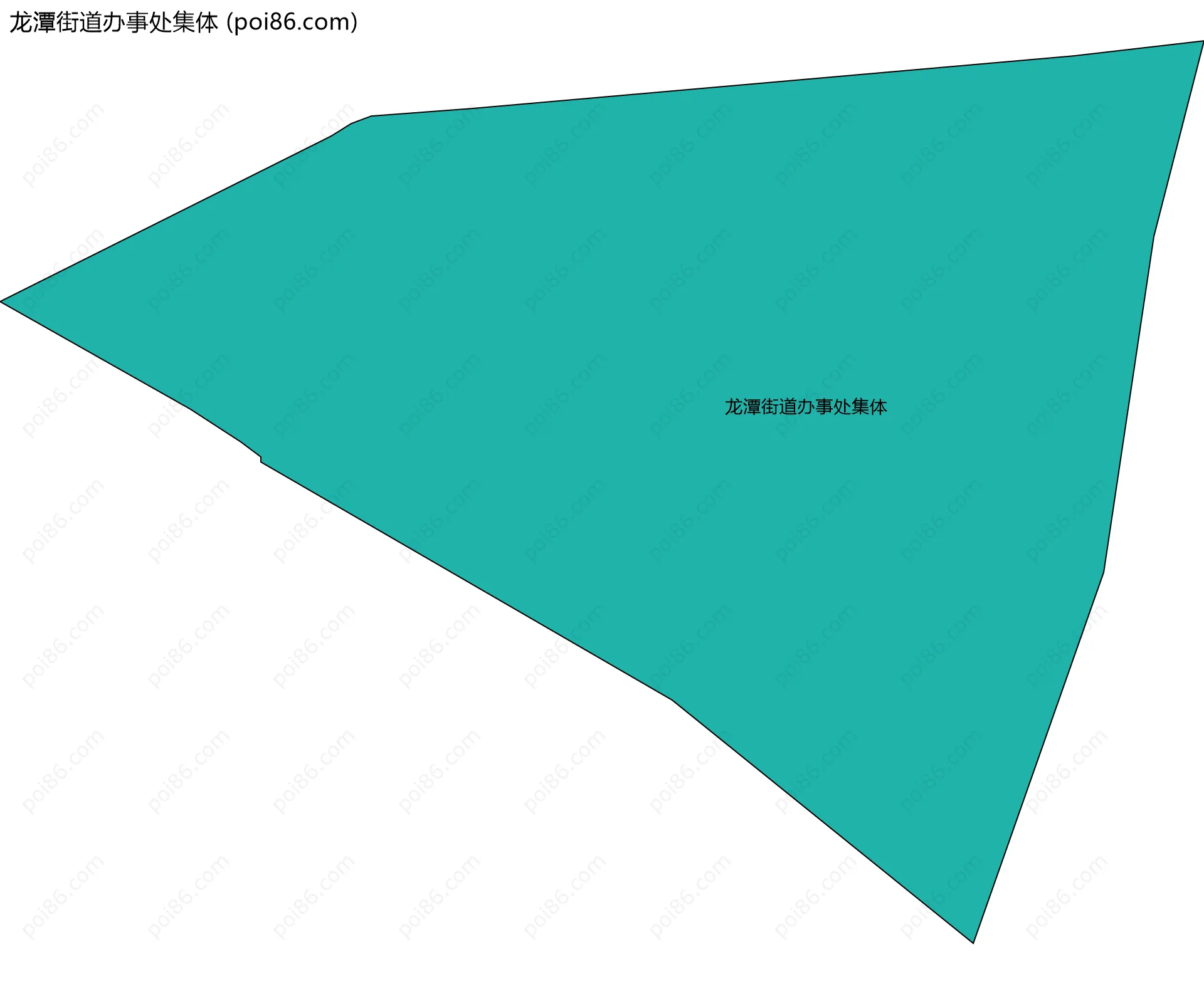 龙潭街道办事处集体边界地图