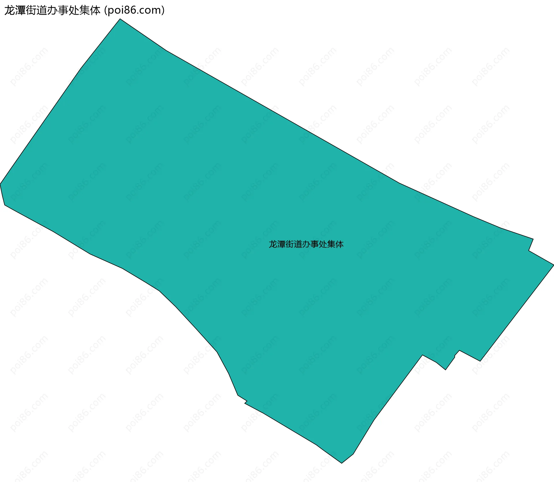 龙潭街道办事处集体边界地图