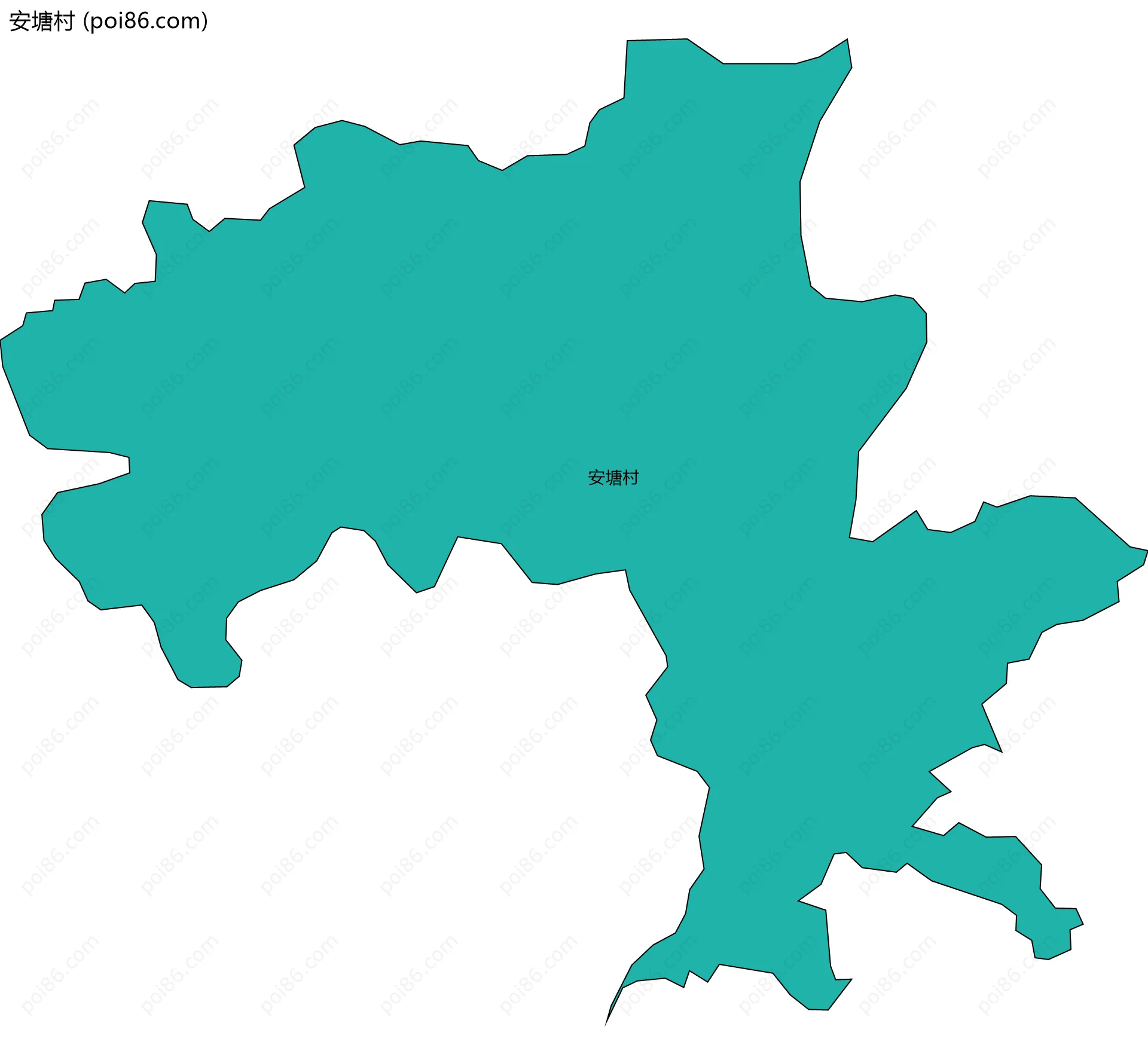 安塘村边界地图