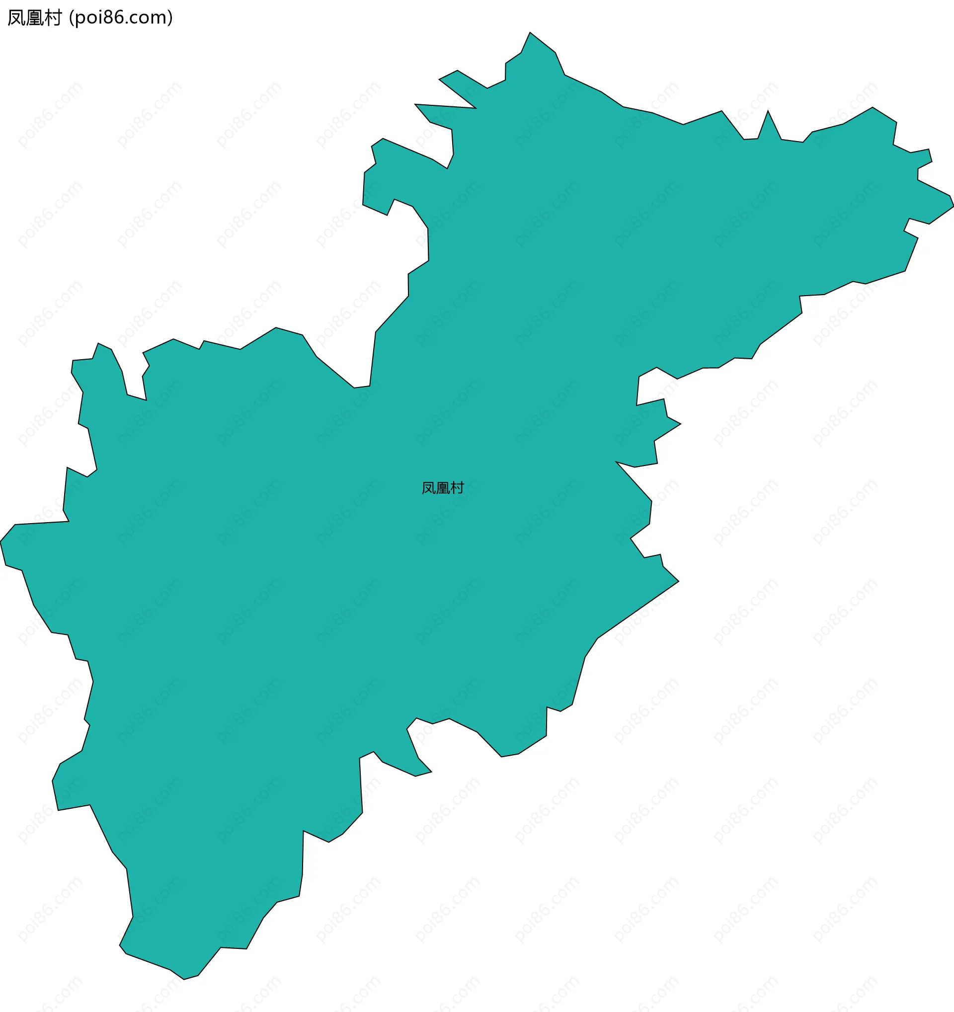 凤凰村边界地图