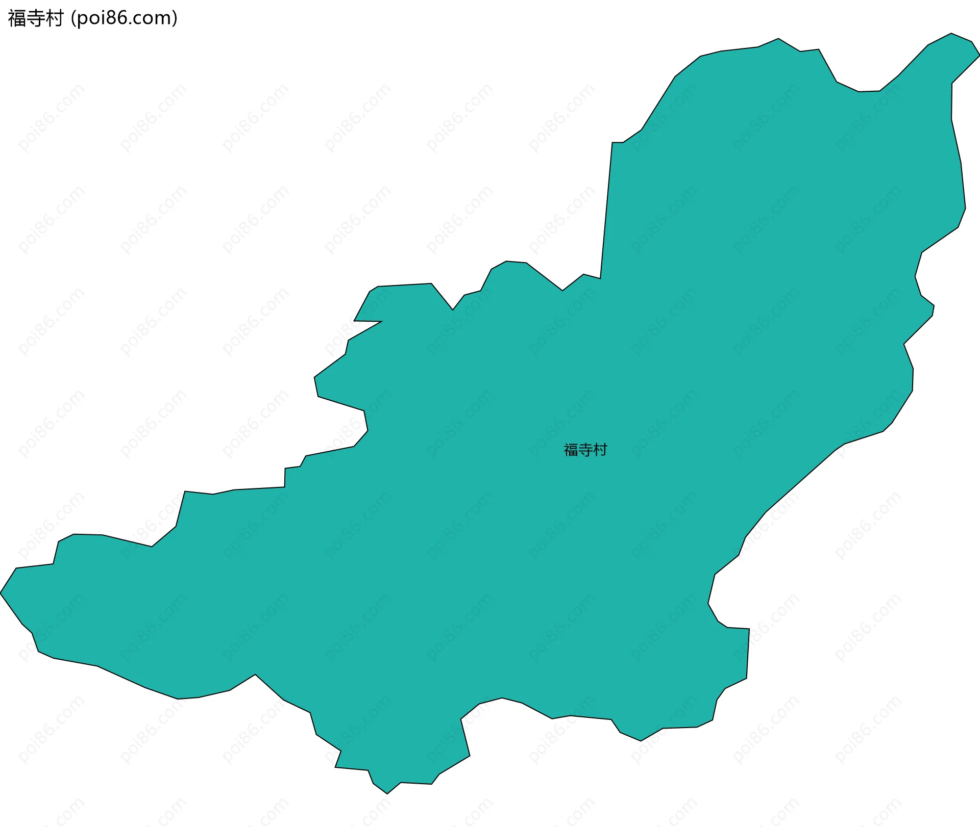 福寺村边界地图