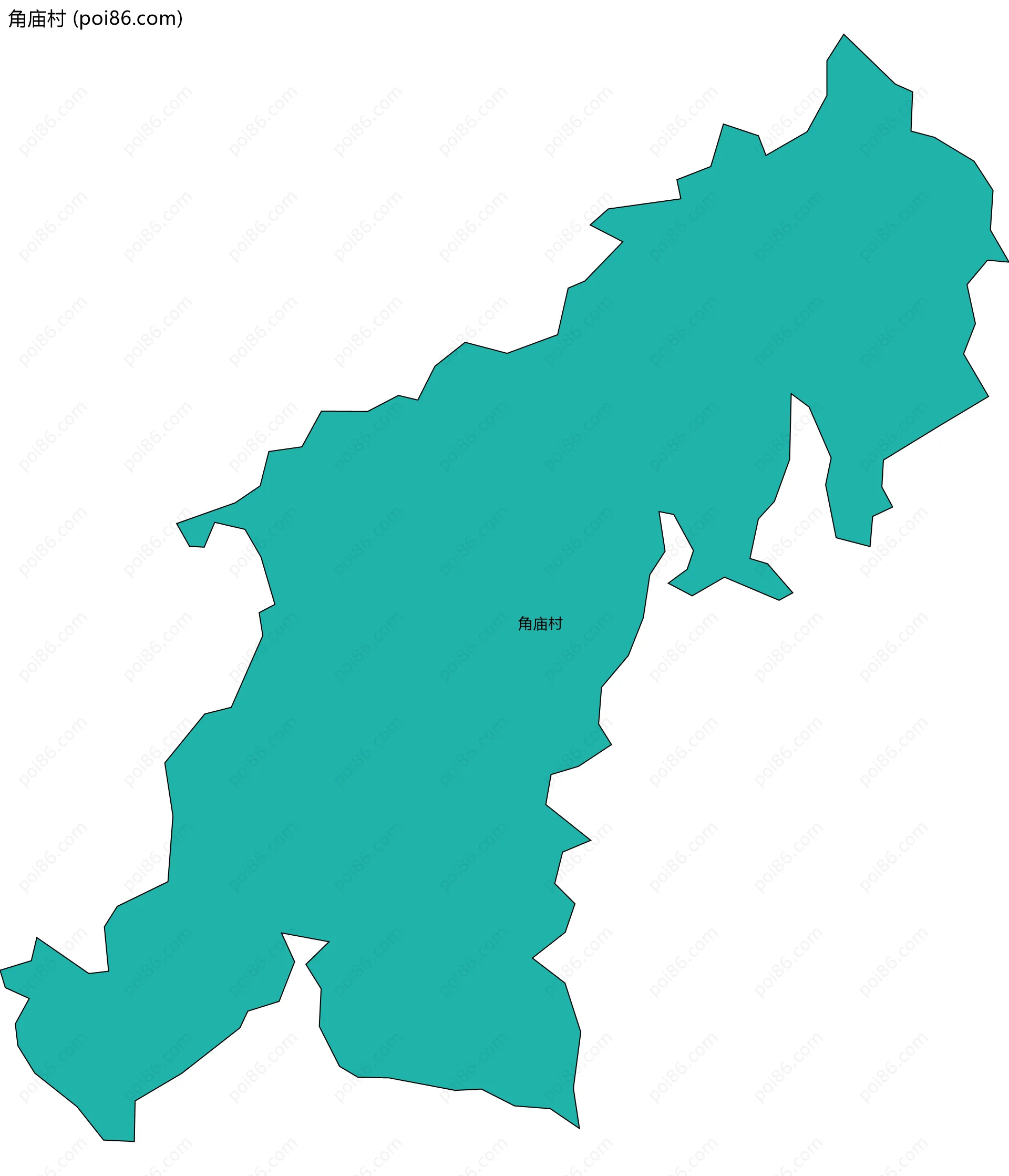 角庙村边界地图