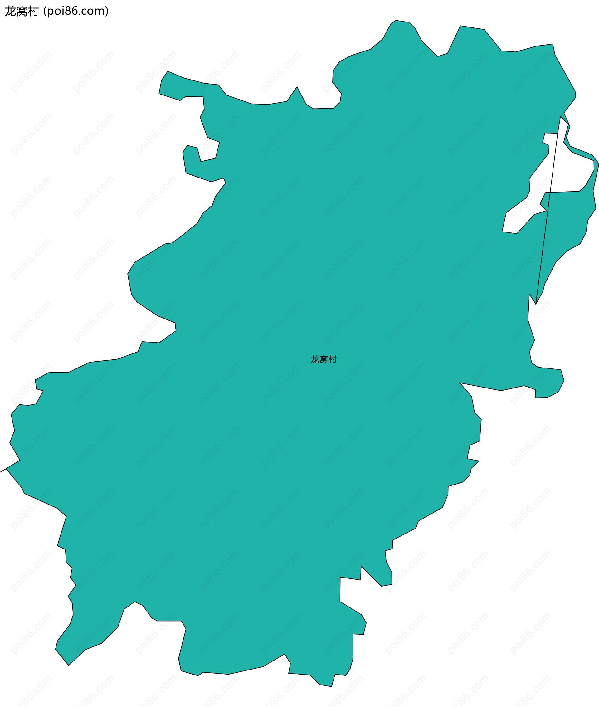 龙窝村边界地图