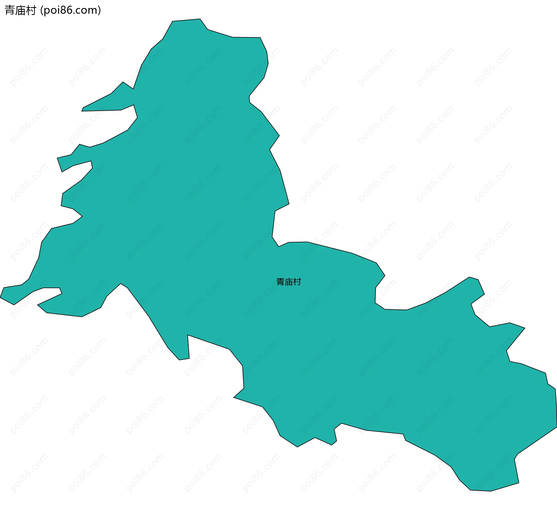 青庙村边界地图