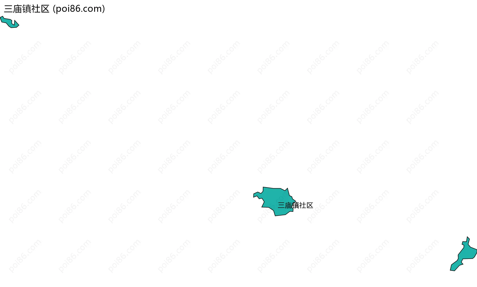 三庙镇社区边界地图